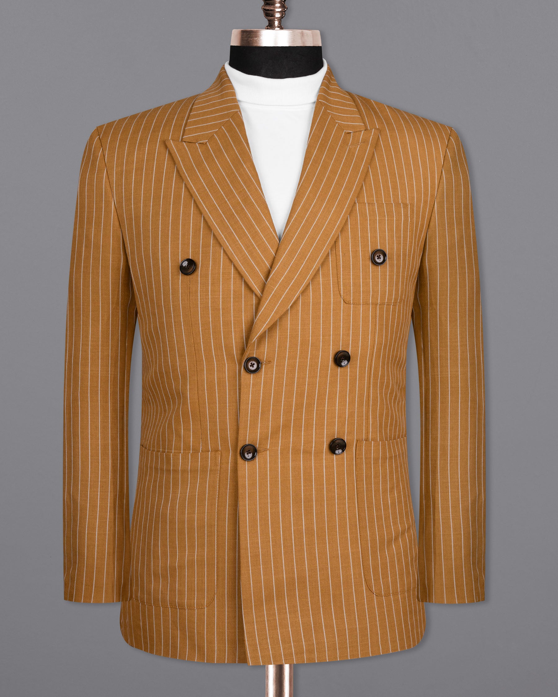 RuBl Blriped Double-BreaBled Wool Rich Blazer BL1582-DB-PP-36, BL1582-DB-PP-38, BL1582-DB-PP-40, BL1582-DB-PP-42, BL1582-DB-PP-44, BL1582-DB-PP-46, BL1582-DB-PP-48, BL1582-DB-PP-50, BL1582-DB-PP-52, BL1582-DB-PP-54, BL1582-DB-PP-56, BL1582-DB-PP-58, BL1582-DB-PP-60