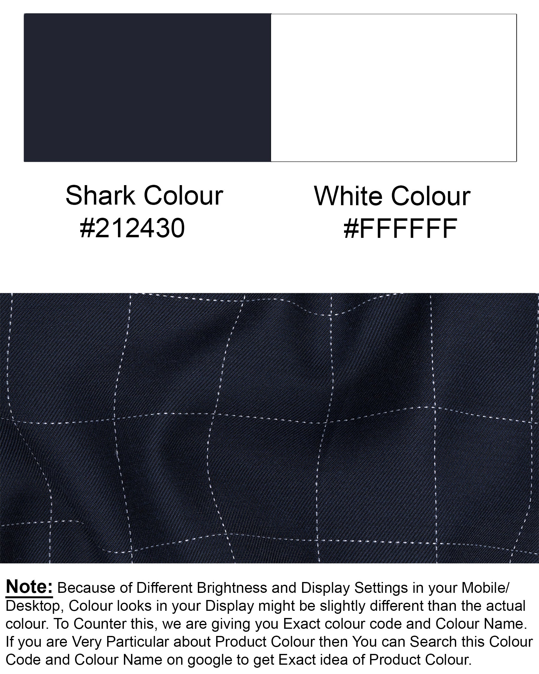 Shark Blue windowpane Wool Rich BlazerBL1594-SB-36, BL1594-SB-38, BL1594-SB-40, BL1594-SB-42, BL1594-SB-44, BL1594-SB-46, BL1594-SB-48, BL1594-SB-50, BL1594-SB-52, BL1594-SB-54, BL1594-SB-56, BL1594-SB-58, BL1594-SB-60