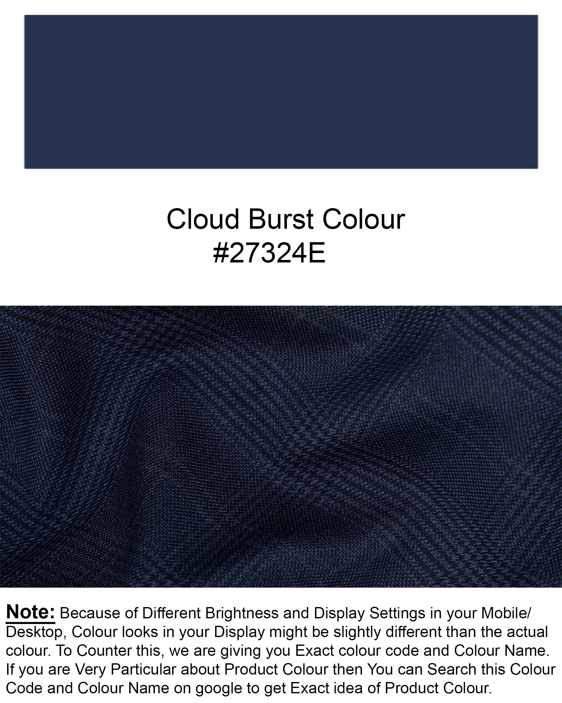 Cloud Burst Blue Super fine Subtle Checkered Woolrich Cross buttoned Bandhgala Blazer BL1634-CBG-36, BL1634-CBG-38, BL1634-CBG-40, BL1634-CBG-42, BL1634-CBG-44, BL1634-CBG-46, BL1634-CBG-48, BL1634-CBG-50, BL1634-CBG-52, BL1634-CBG-54, BL1634-CBG-56, BL1634-CBG-58, BL1634-CBG-60