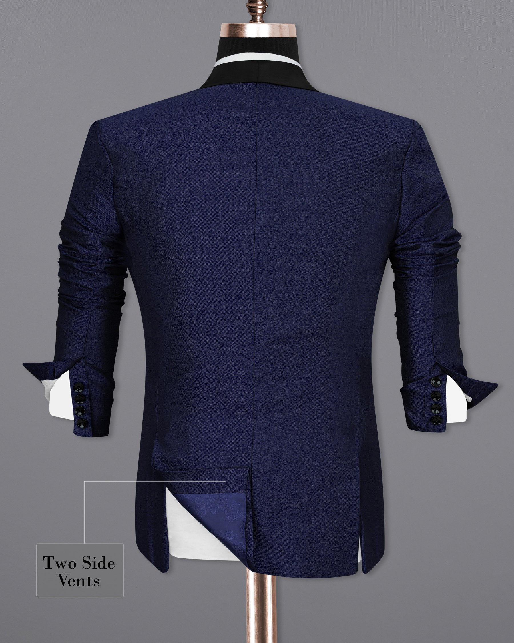 Cloud Burst Blue Designer Tuxedo Blazer BL1684-BKL-36, BL1684-BKL-38, BL1684-BKL-40, BL1684-BKL-42, BL1684-BKL-44, BL1684-BKL-46, BL1684-BKL-48, BL1684-BKL-50, BL1684-BKL-52, BL1684-BKL-54, BL1684-BKL-56, BL1684-BKL-58, BL1684-BKL-60