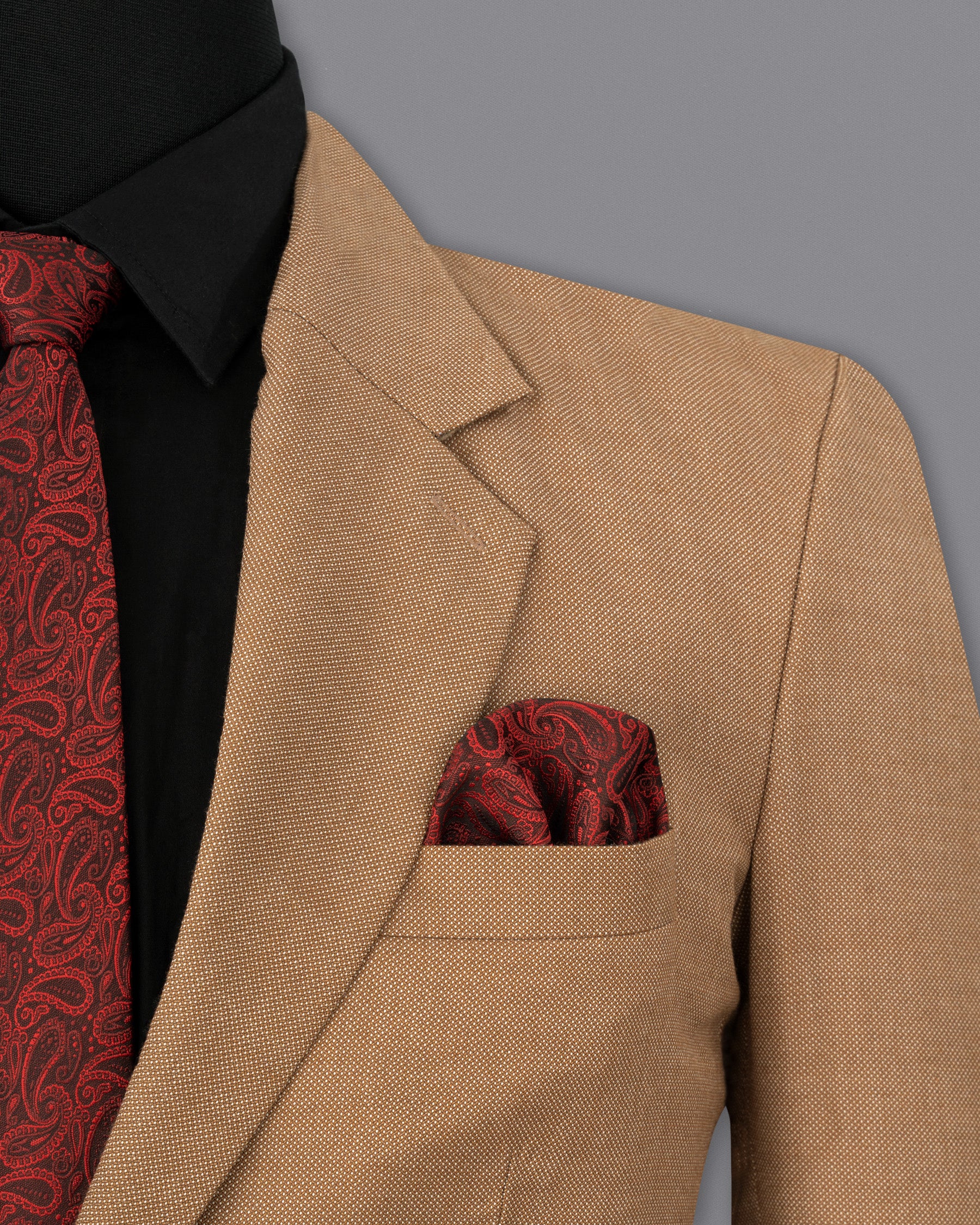 Brownish Dobby Textured Blazer BL1717-DB-36,BL1717-DB-38,BL1717-DB-40,BL1717-DB-42,BL1717-DB-44,BL1717-DB-46,BL1717-DB-48,BL1717-DB-50,BL1717-DB-52,BL1717-DB-54,BL1717-DB-56,BL1717-DB-58,BL1717-DB-60