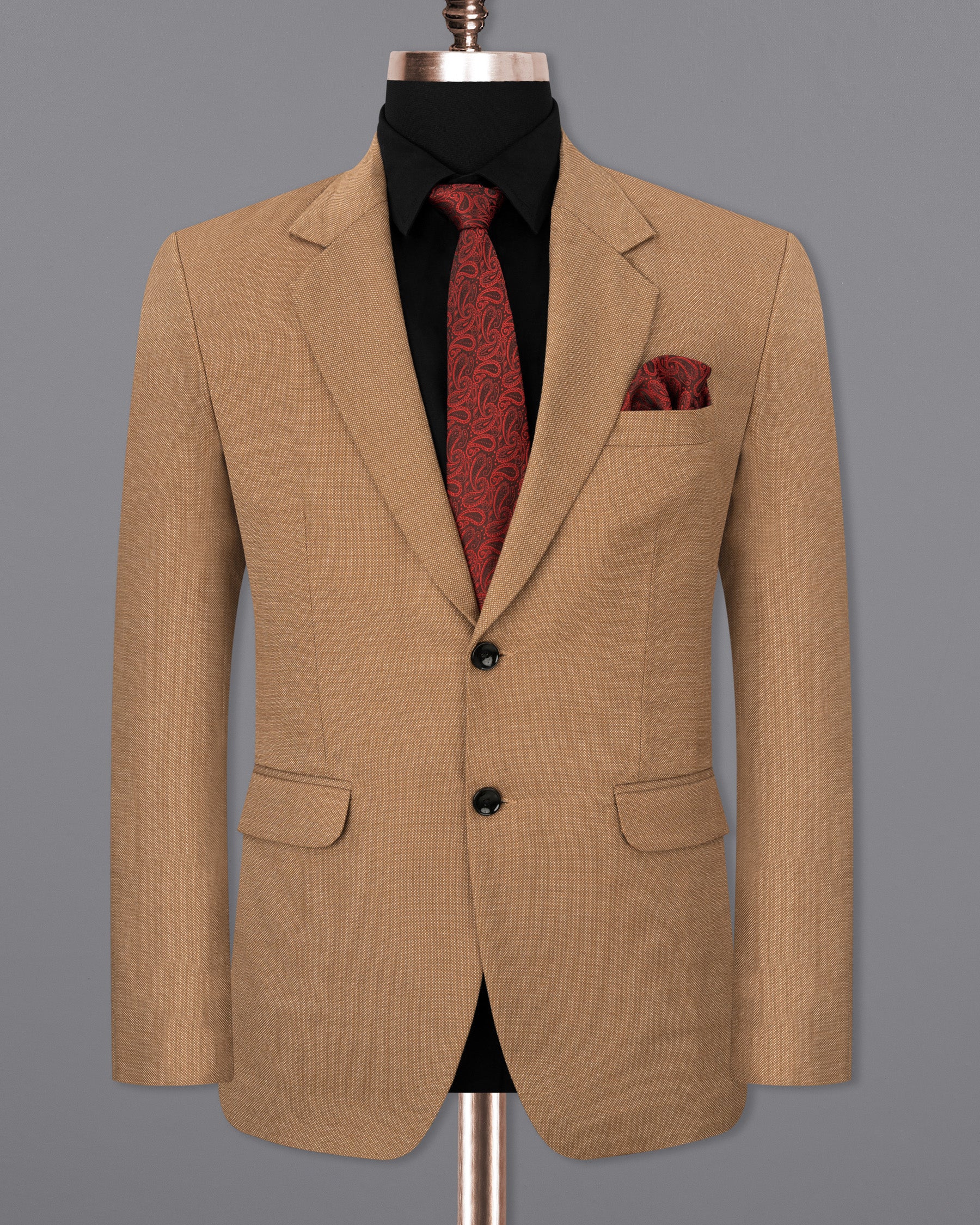 Brownish Dobby Textured Blazer BL1717-DB-36,BL1717-DB-38,BL1717-DB-40,BL1717-DB-42,BL1717-DB-44,BL1717-DB-46,BL1717-DB-48,BL1717-DB-50,BL1717-DB-52,BL1717-DB-54,BL1717-DB-56,BL1717-DB-58,BL1717-DB-60