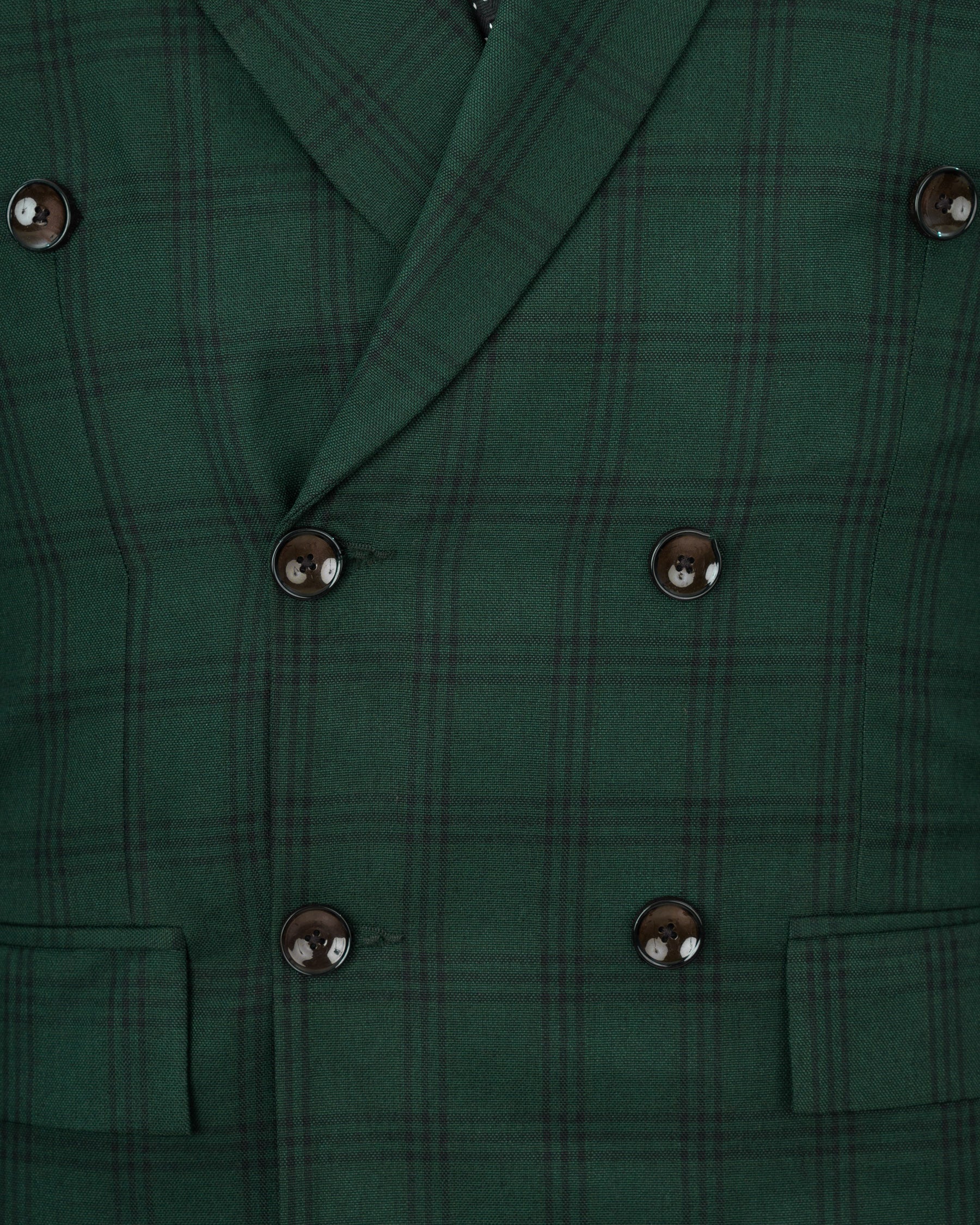 Phthalo Green Windowpane Double Breasted Blazer BL1722-DB-36,BL1722-DB-38,BL1722-DB-40,BL1722-DB-42,BL1722-DB-44,BL1722-DB-46,BL1722-DB-48,BL1722-DB-50,BL1722-DB-52,BL1722-DB-54,BL1722-DB-56,BL1722-DB-58,BL1722-DB-60