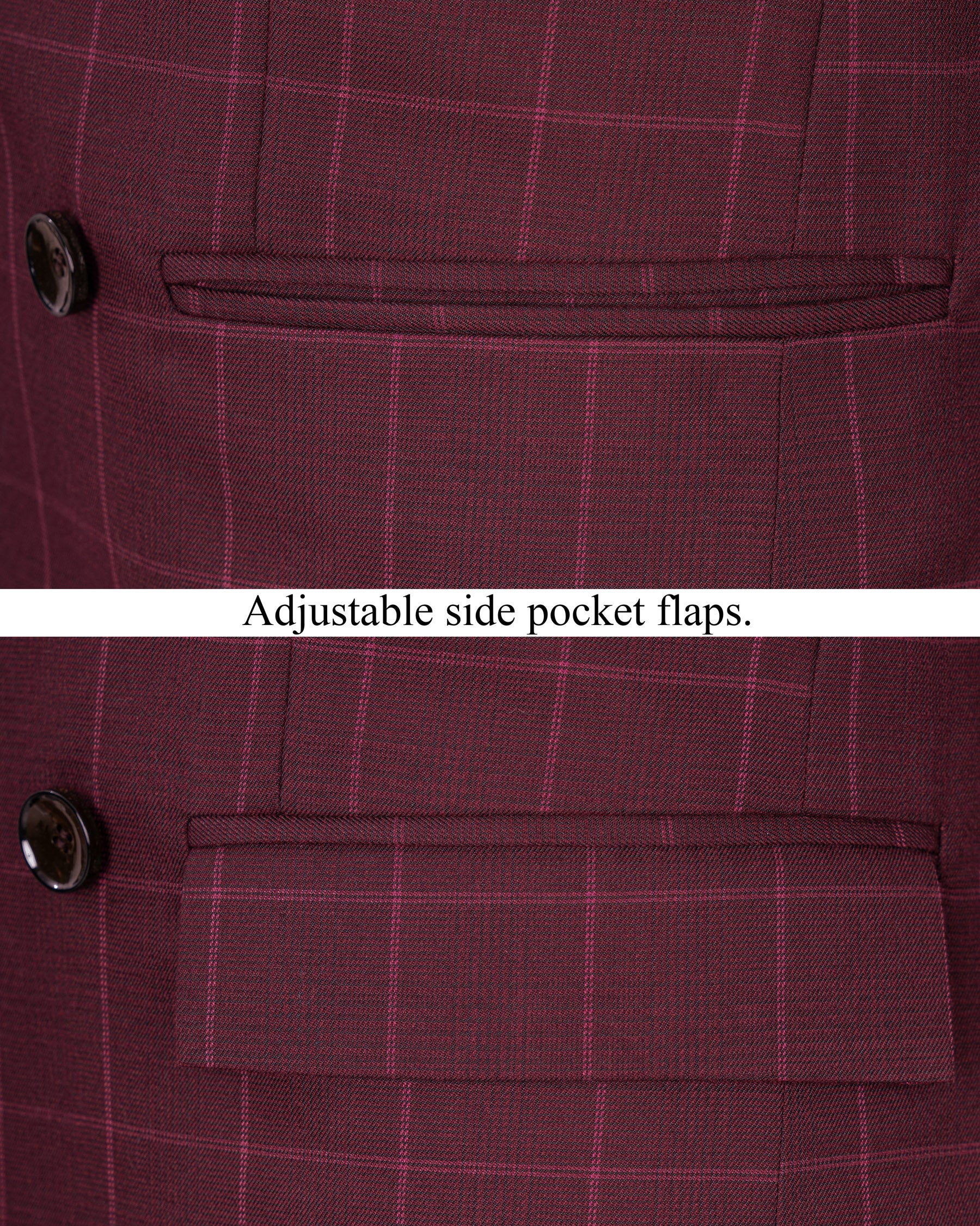 Barossa Windowpane Double Breasted  Blazer BL1725-DB-36,BL1725-DB-38,BL1725-DB-40,BL1725-DB-42,BL1725-DB-44,BL1725-DB-46,BL1725-DB-48,BL1725-DB-50,BL1725-DB-52,BL1725-DB-54,BL1725-DB-56,BL1725-DB-58,BL1725-DB-60