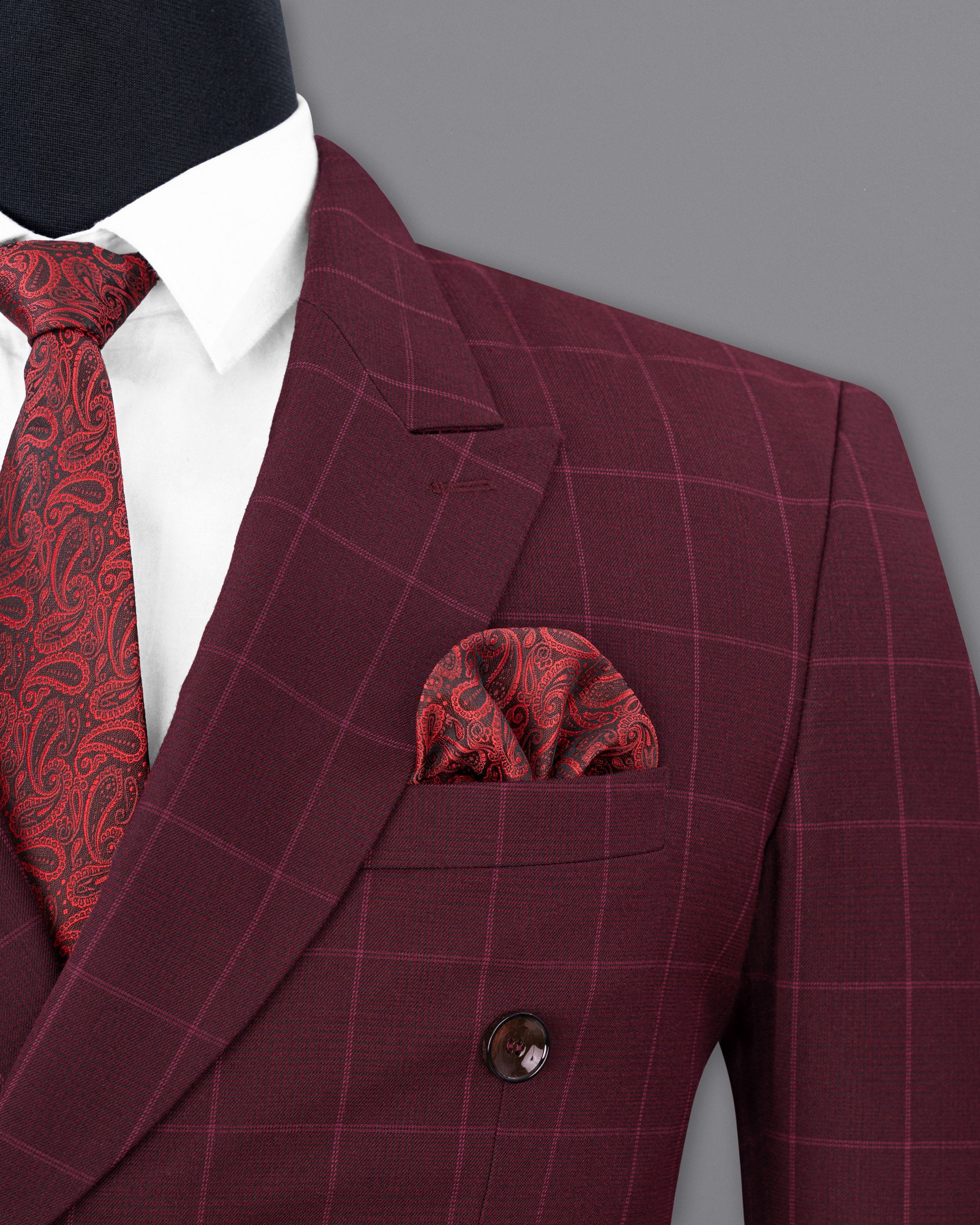 Barossa Windowpane Double Breasted  Blazer BL1725-DB-36,BL1725-DB-38,BL1725-DB-40,BL1725-DB-42,BL1725-DB-44,BL1725-DB-46,BL1725-DB-48,BL1725-DB-50,BL1725-DB-52,BL1725-DB-54,BL1725-DB-56,BL1725-DB-58,BL1725-DB-60