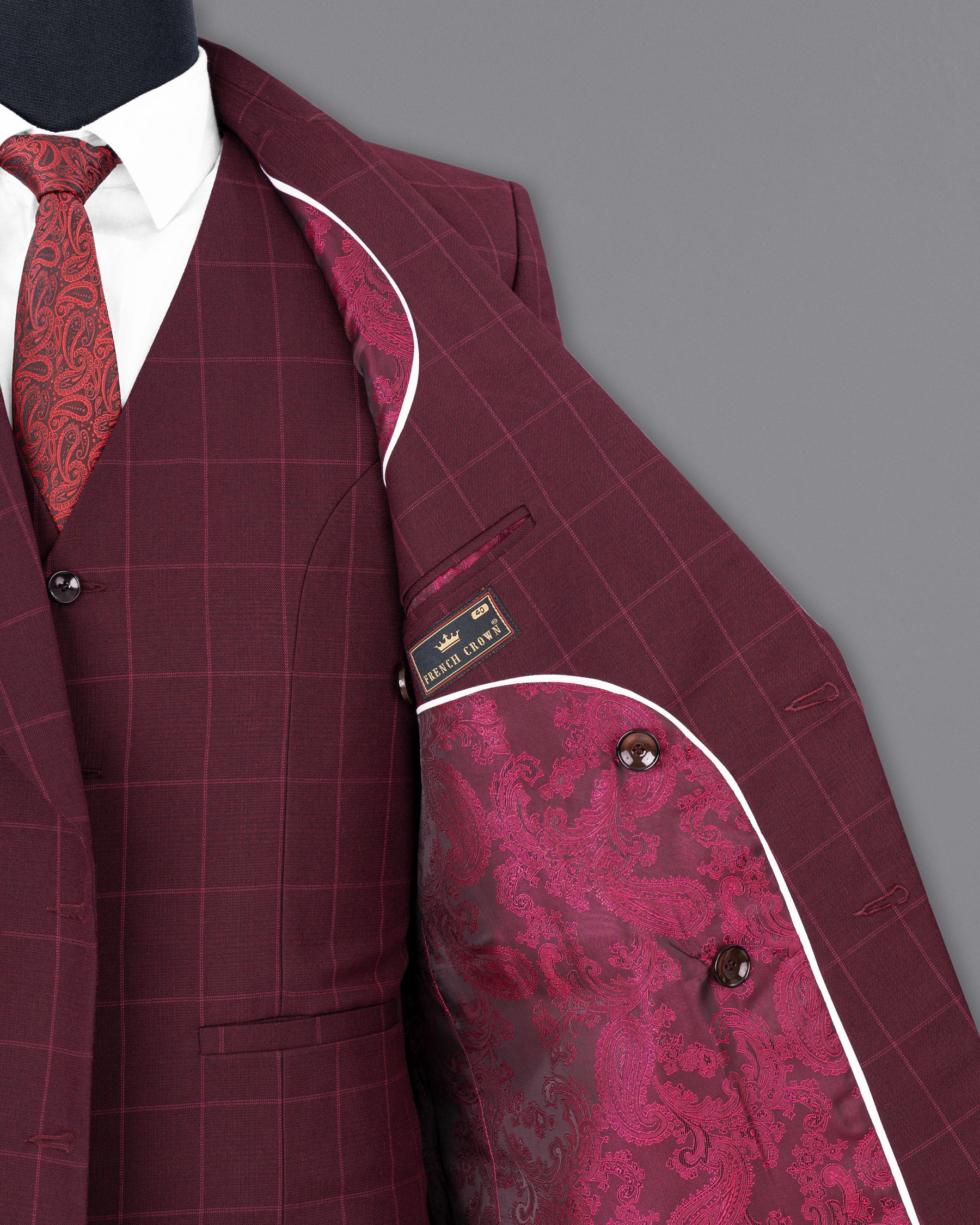 Barossa Windowpane Double Breasted  Blazer BL1725-DB-36,BL1725-DB-38,BL1725-DB-40,BL1725-DB-42,BL1725-DB-44,BL1725-DB-46,BL1725-DB-48,BL1725-DB-50,BL1725-DB-52,BL1725-DB-54,BL1725-DB-56,BL1725-DB-58,BL1725-DB-60