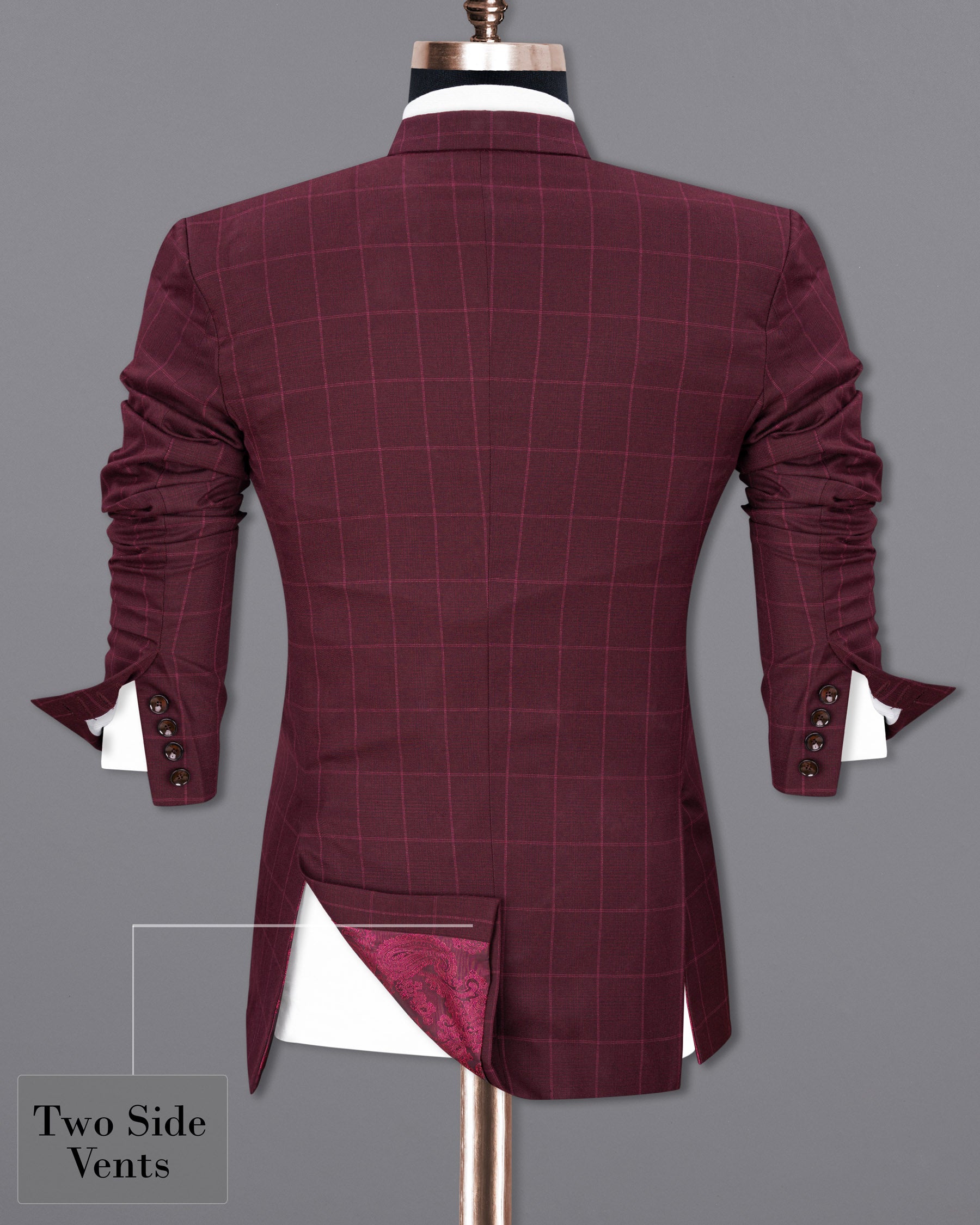 Barossa Windowpane Double Breasted  Blazer BL1725-DB-36,BL1725-DB-38,BL1725-DB-40,BL1725-DB-42,BL1725-DB-44,BL1725-DB-46,BL1725-DB-48,BL1725-DB-50,BL1725-DB-52,BL1725-DB-54,BL1725-DB-56,BL1725-DB-58,BL1725-DB-60