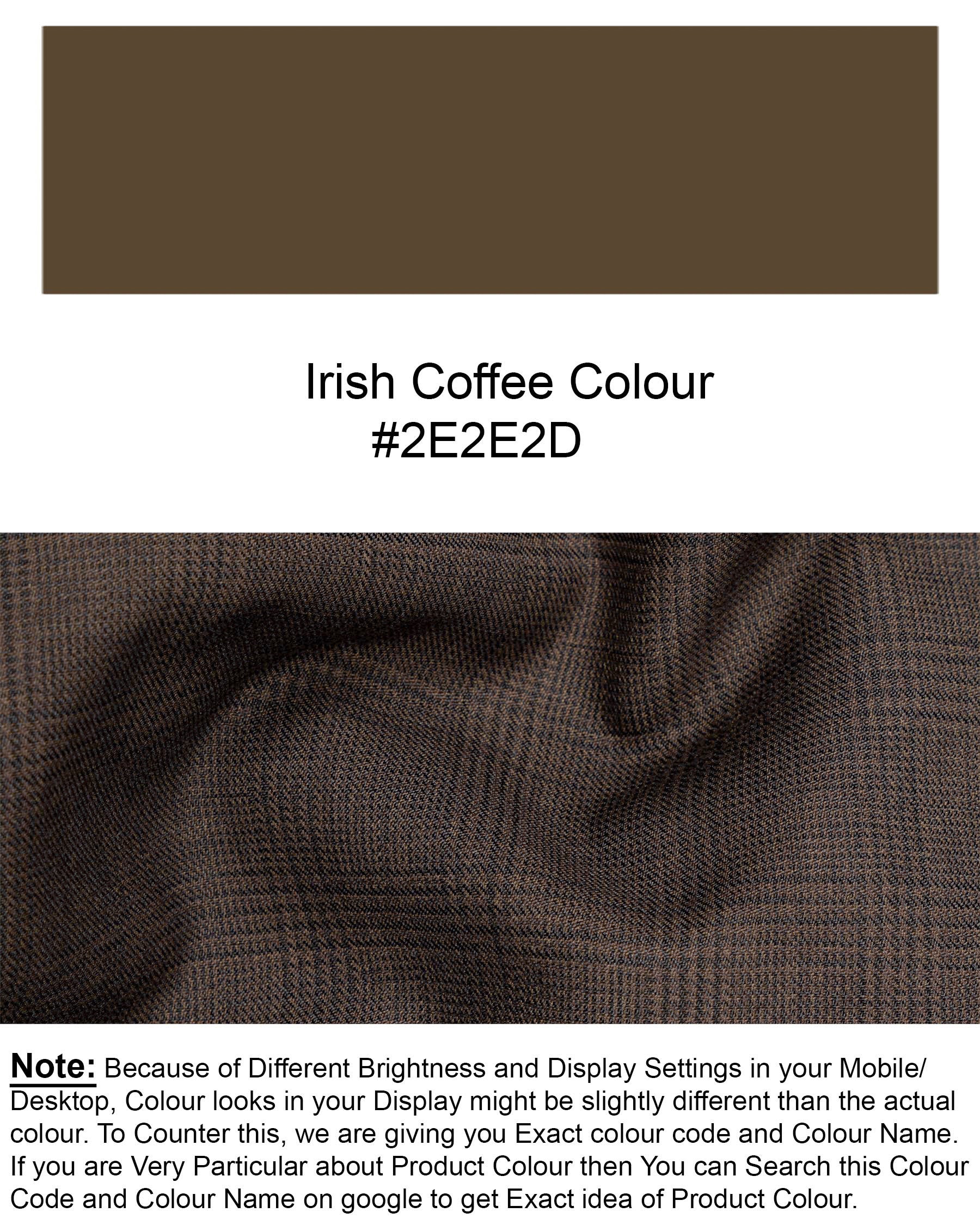 Irish Coffee Brown Plaid Blazer BL1733-SB-36,BL1733-SB-38,BL1733-SB-40,BL1733-SB-42,BL1733-SB-44,BL1733-SB-46,BL1733-SB-48,BL1733-SB-50,BL1733-SB-52,BL1733-SB-54,BL1733-SB-56,BL1733-SB-58,BL1733-SB-60