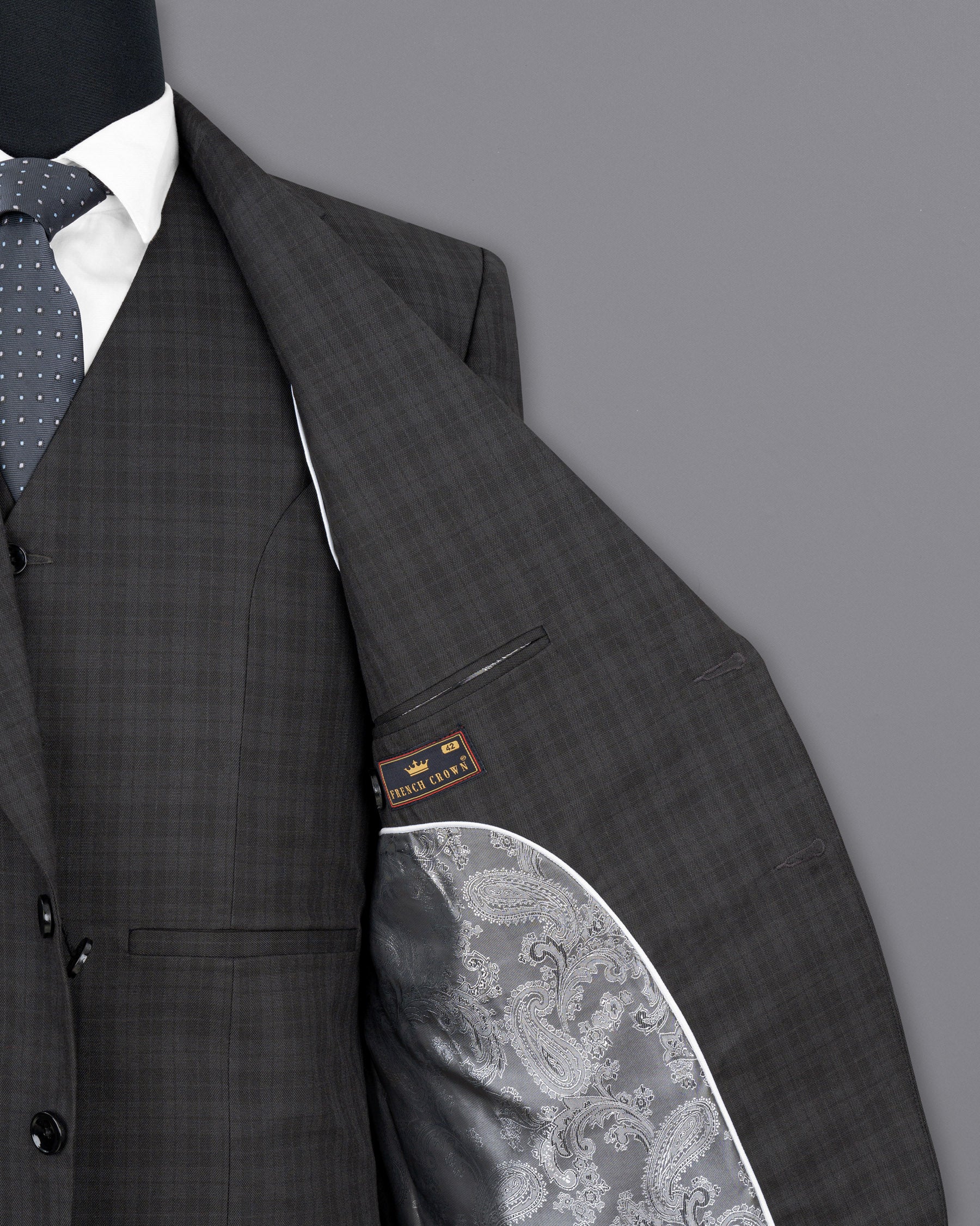 Mine Shaft Gray Plaid Blazer BL1758-SB-36,BL1758-SB-38,BL1758-SB-40,BL1758-SB-42,BL1758-SB-44,BL1758-SB-46,BL1758-SB-48,BL1758-SB-50,BL1758-SB-52,BL1758-SB-54,BL1758-SB-56,BL1758-SB-58,BL1758-SB-60