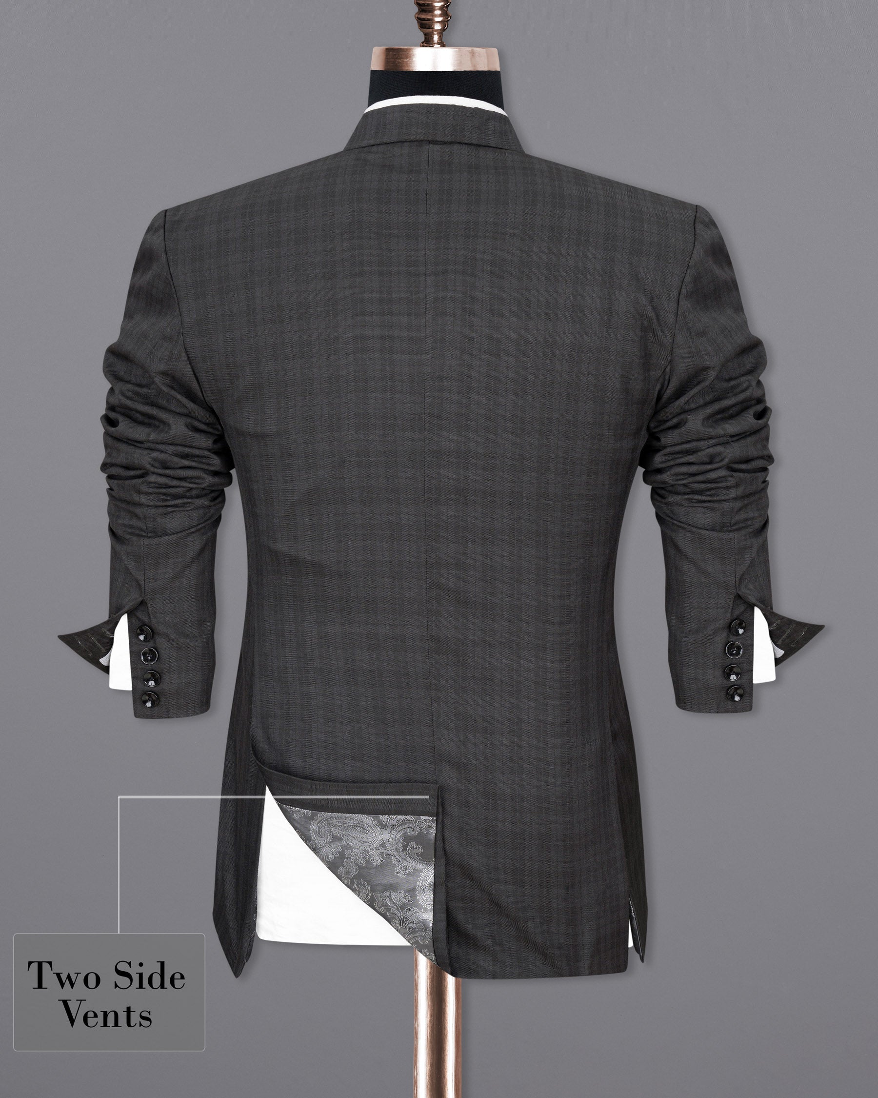 Mine Shaft Gray Plaid Blazer BL1758-SB-36,BL1758-SB-38,BL1758-SB-40,BL1758-SB-42,BL1758-SB-44,BL1758-SB-46,BL1758-SB-48,BL1758-SB-50,BL1758-SB-52,BL1758-SB-54,BL1758-SB-56,BL1758-SB-58,BL1758-SB-60
