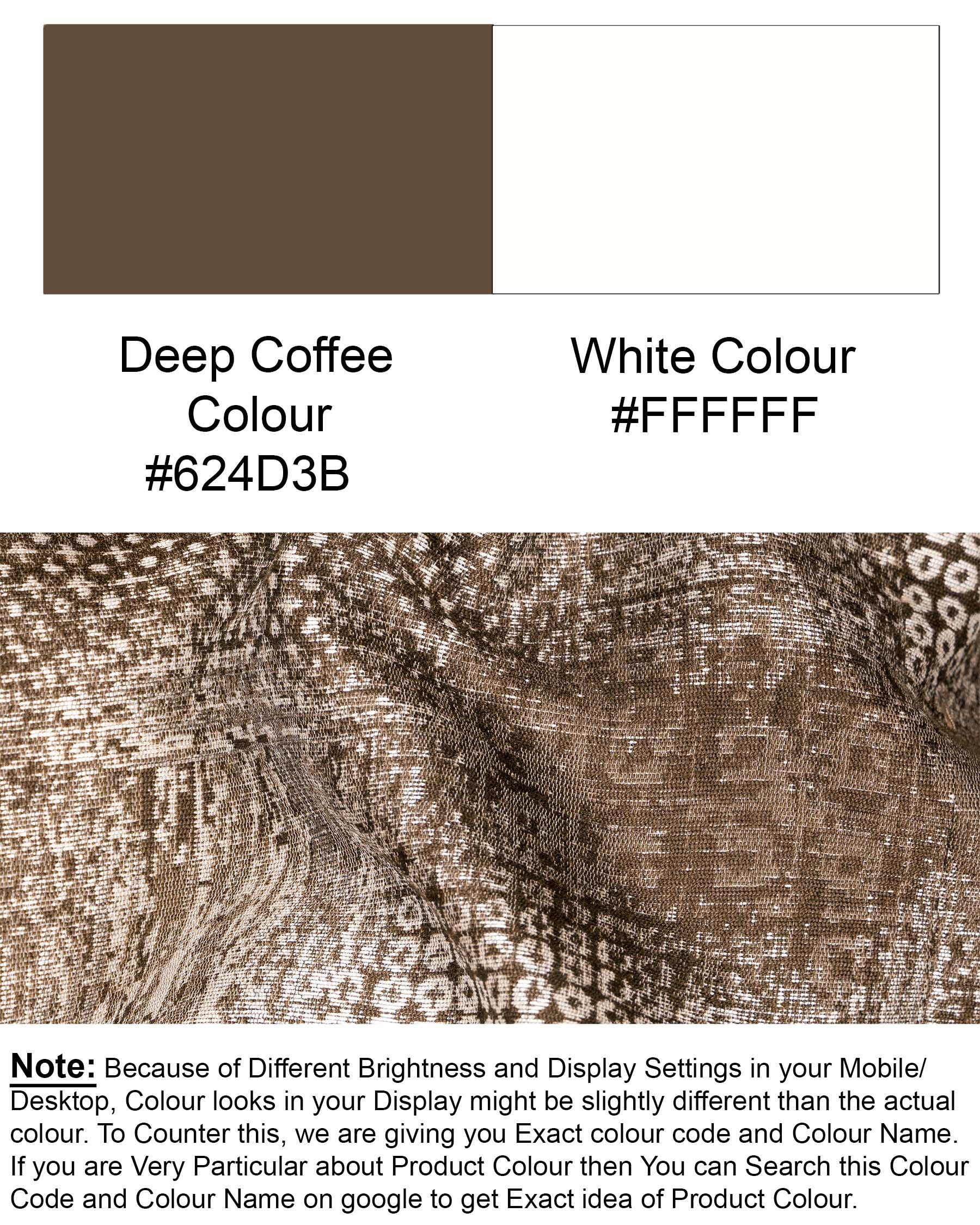 Deep Coffee and Off-White Unique Textured Cross-Buttoned Bandhgala Designer Blazer BL1761-CBG-36,BL1761-CBG-38,BL1761-CBG-40,BL1761-CBG-42,BL1761-CBG-44,BL1761-CBG-46,BL1761-CBG-48,BL1761-CBG-50,BL1761-CBG-52,BL1761-CBG-54,BL1761-CBG-56,BL1761-CBG-58,BL1761-CBG-60