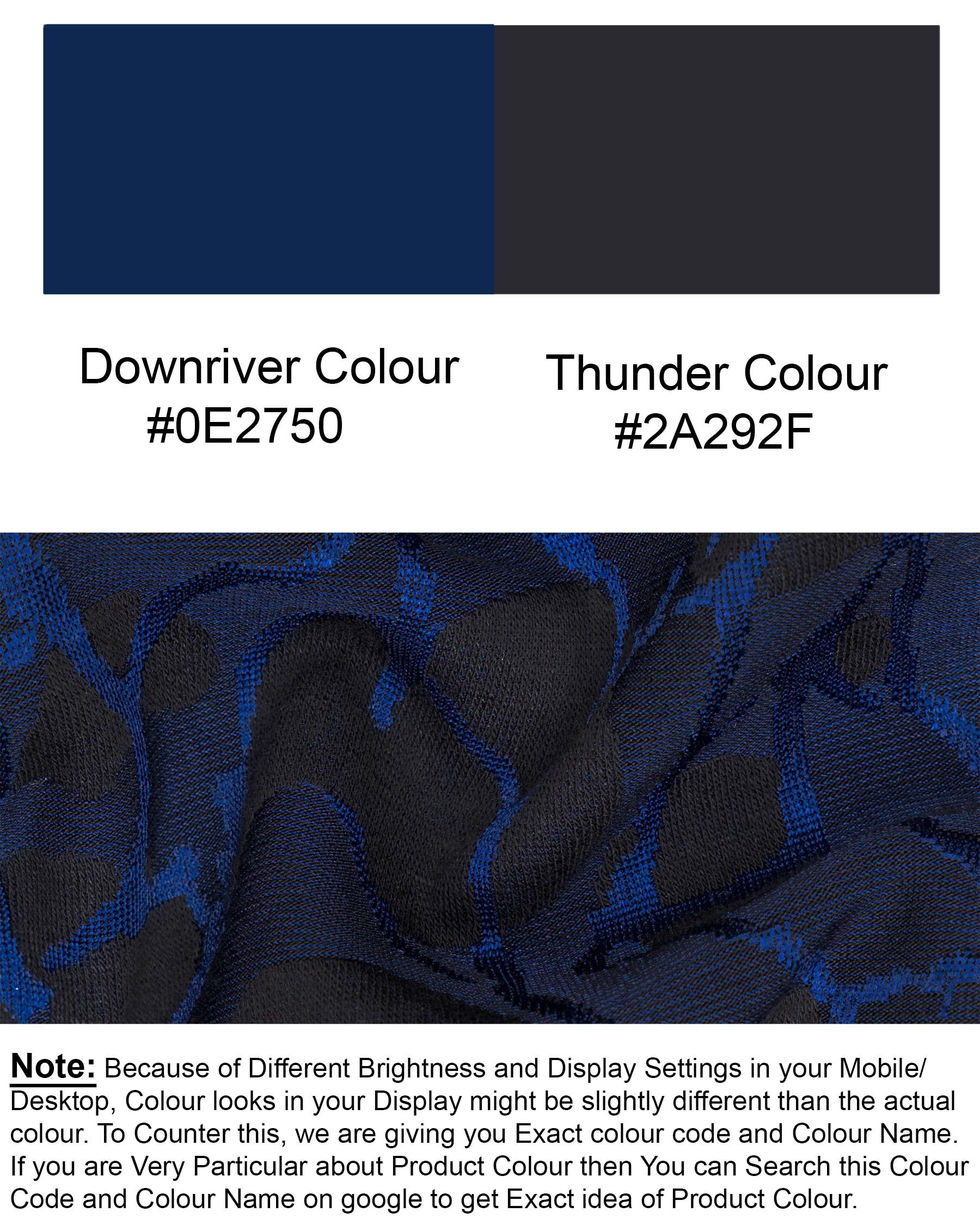 Downriver Blue with Thunder Black Tuxedo Designer Blazer BL1798-BKL-36,BL1798-BKL-38,BL1798-BKL-40,BL1798-BKL-42,BL1798-BKL-44,BL1798-BKL-46,BL1798-BKL-48,BL1798-BKL-50,BL1798-BKL-52,BL1798-BKL-54,BL1798-BKL-56,BL1798-BKL-58,BL1798-BKL-60