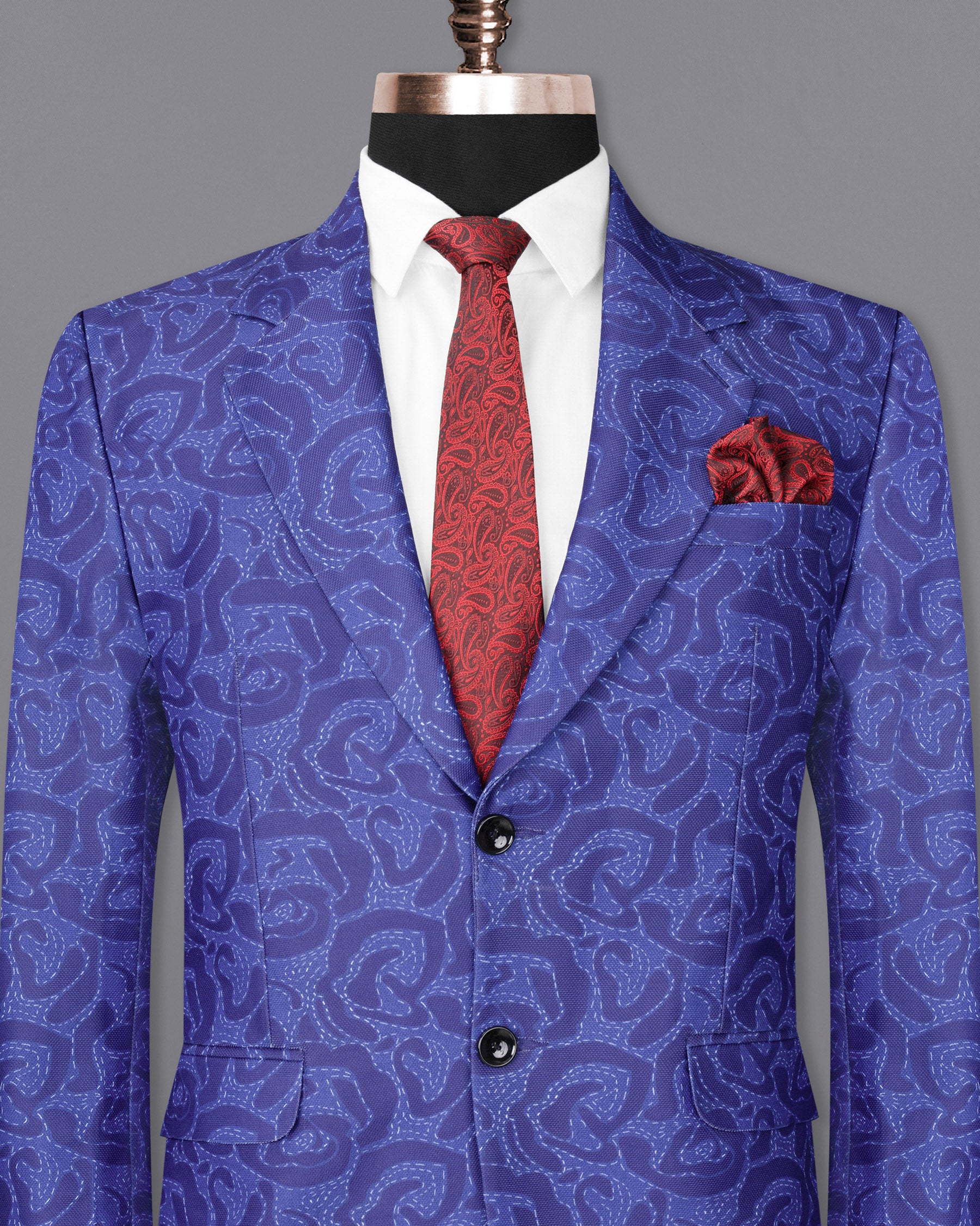 Indigo with Scampi Blue Camouflage Designer Blazer BL1819-SB-36,BL1819-SB-38,BL1819-SB-40,BL1819-SB-42,BL1819-SB-44,BL1819-SB-46,BL1819-SB-48,BL1819-SB-50,BL1819-SB-52,BL1819-SB-54,BL1819-SB-56,BL1819-SB-58,BL1819-SB-60