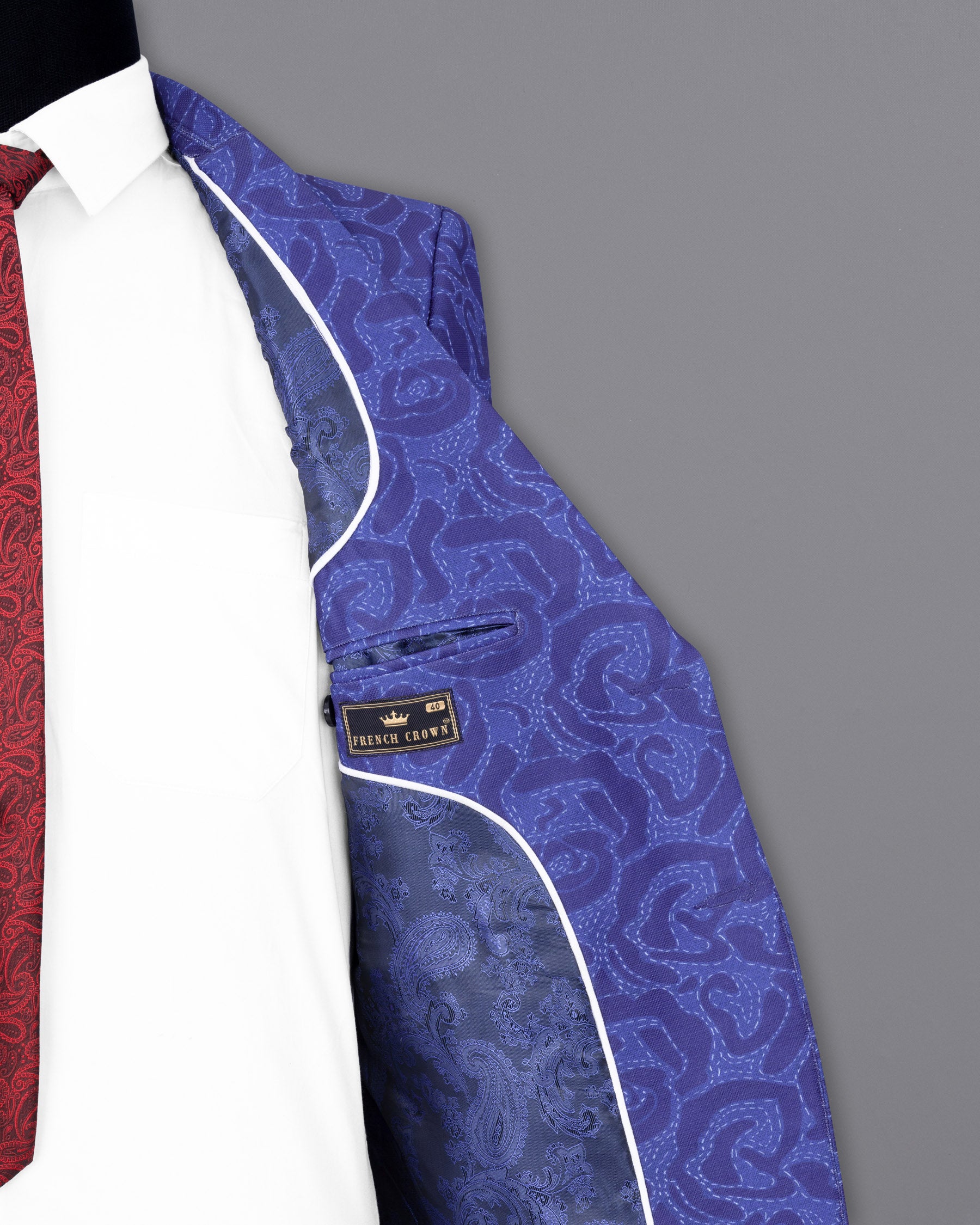 Indigo with Scampi Blue Camouflage Designer Blazer BL1819-SB-36,BL1819-SB-38,BL1819-SB-40,BL1819-SB-42,BL1819-SB-44,BL1819-SB-46,BL1819-SB-48,BL1819-SB-50,BL1819-SB-52,BL1819-SB-54,BL1819-SB-56,BL1819-SB-58,BL1819-SB-60