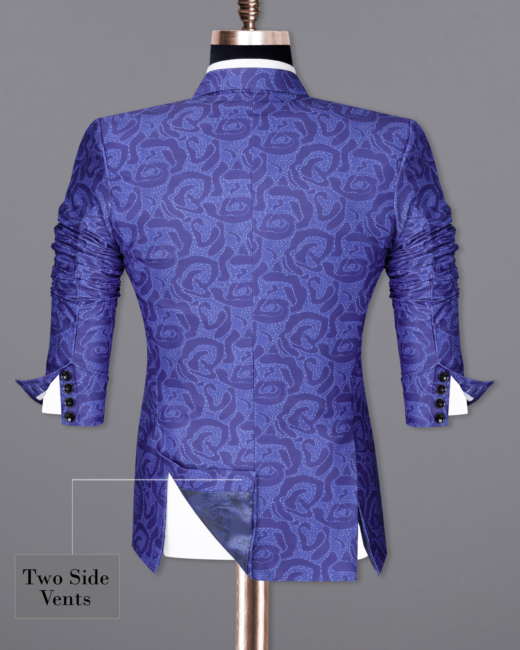 Indigo with Scampi Blue Camouflage Designer Blazer BL1819-SB-36,BL1819-SB-38,BL1819-SB-40,BL1819-SB-42,BL1819-SB-44,BL1819-SB-46,BL1819-SB-48,BL1819-SB-50,BL1819-SB-52,BL1819-SB-54,BL1819-SB-56,BL1819-SB-58,BL1819-SB-60