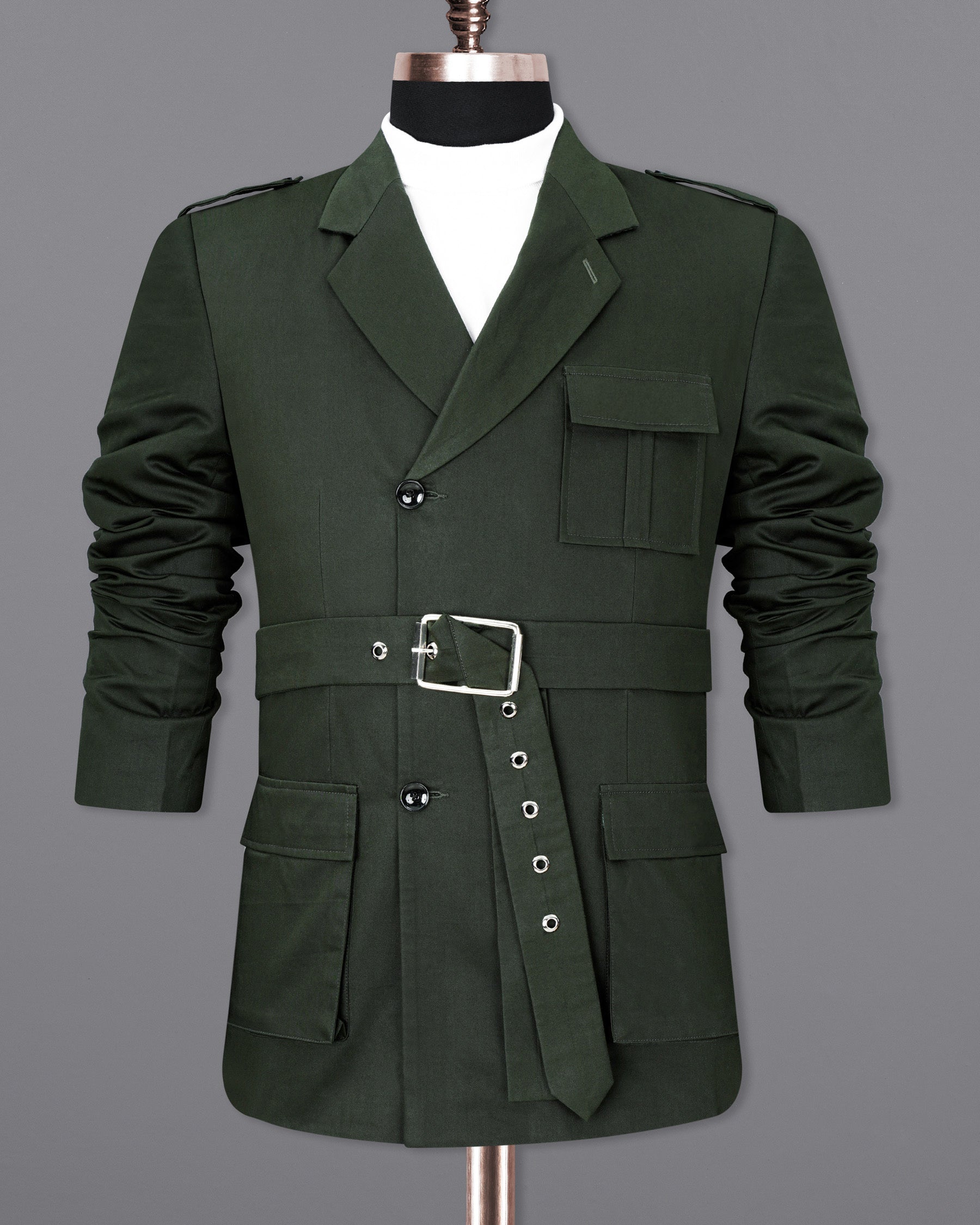 Heavy Metal Green Designer Sports Blazer