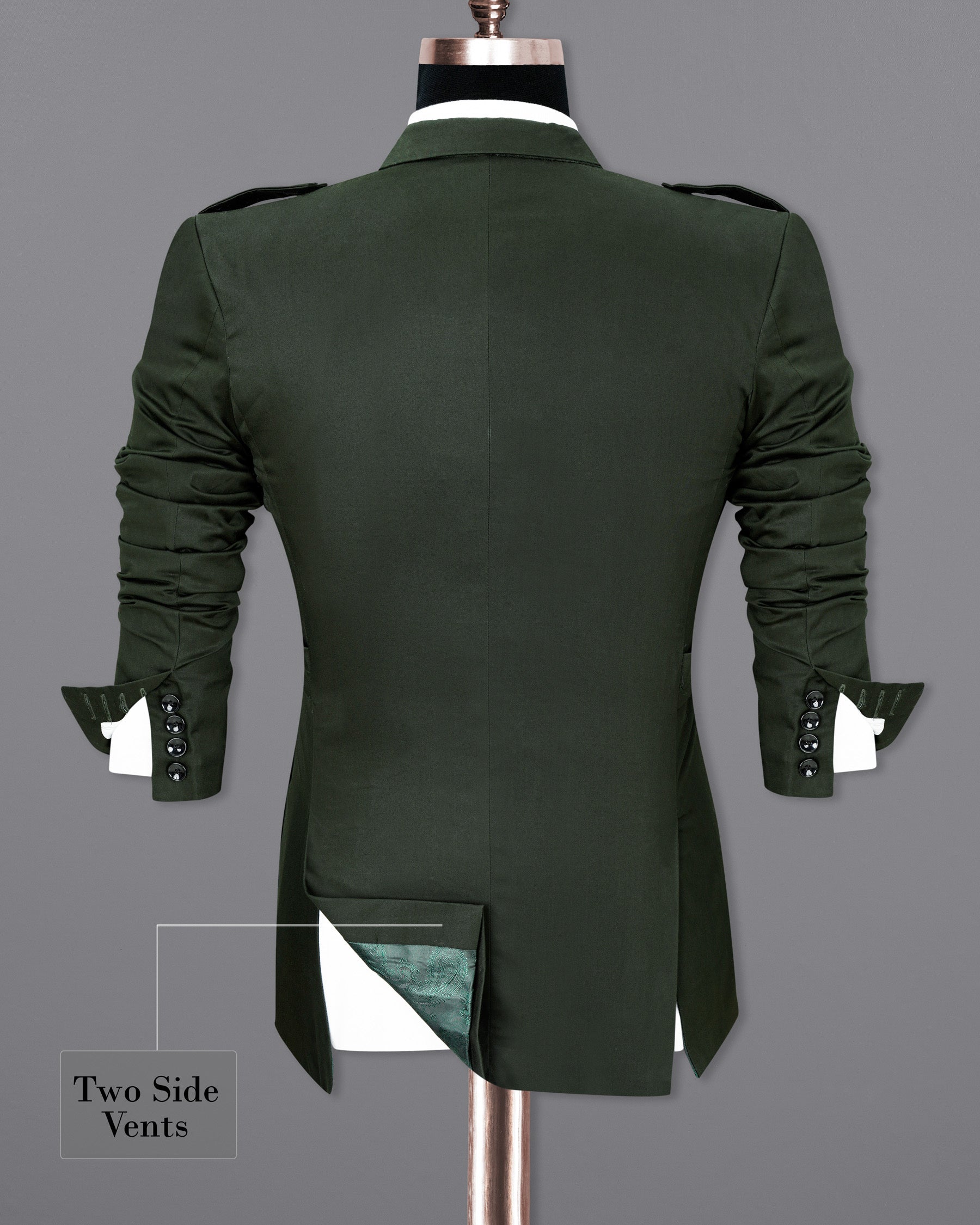 Heavy Metal Green Designer Sports Blazer