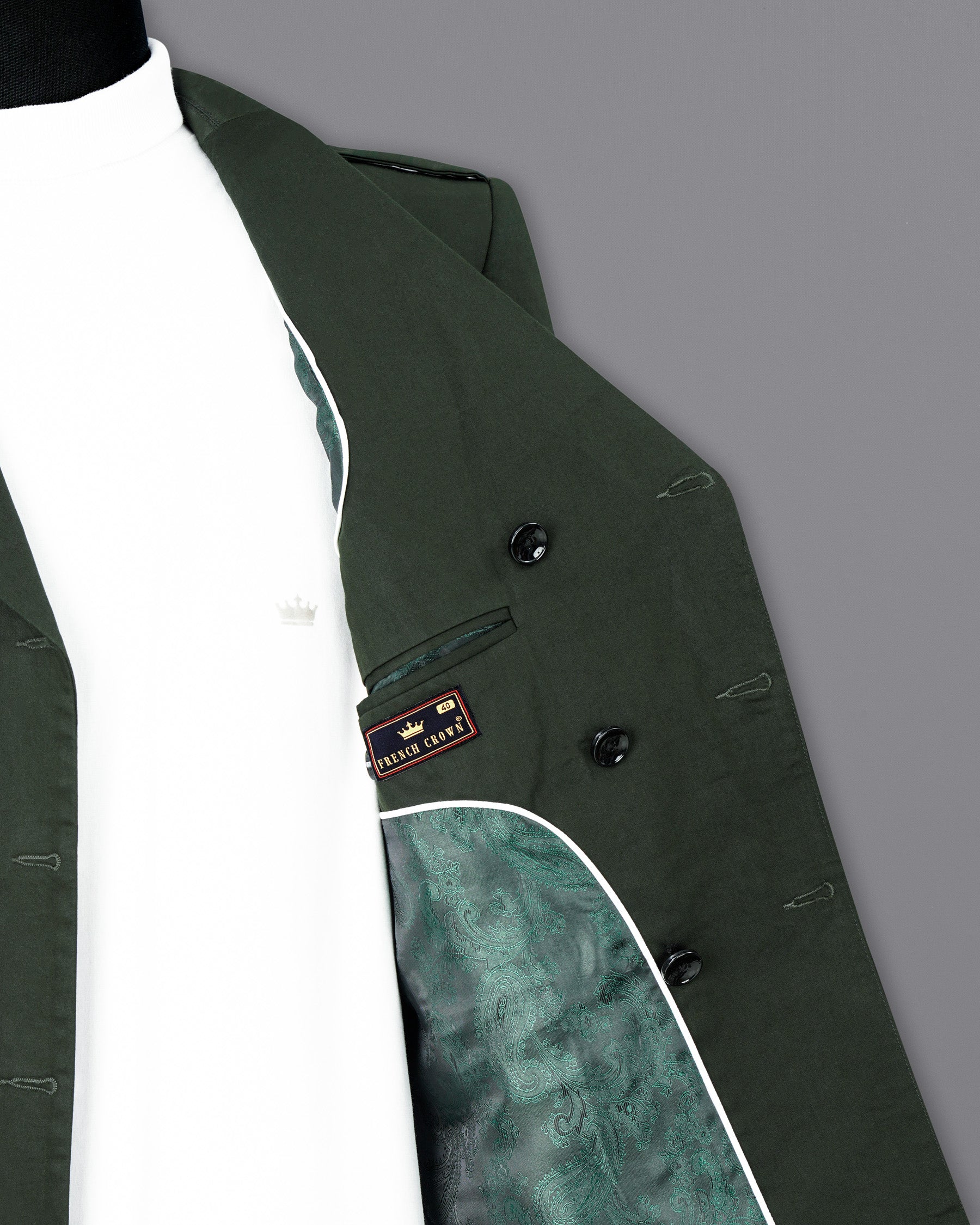 Heavy Metal Green Designer Sports Blazer