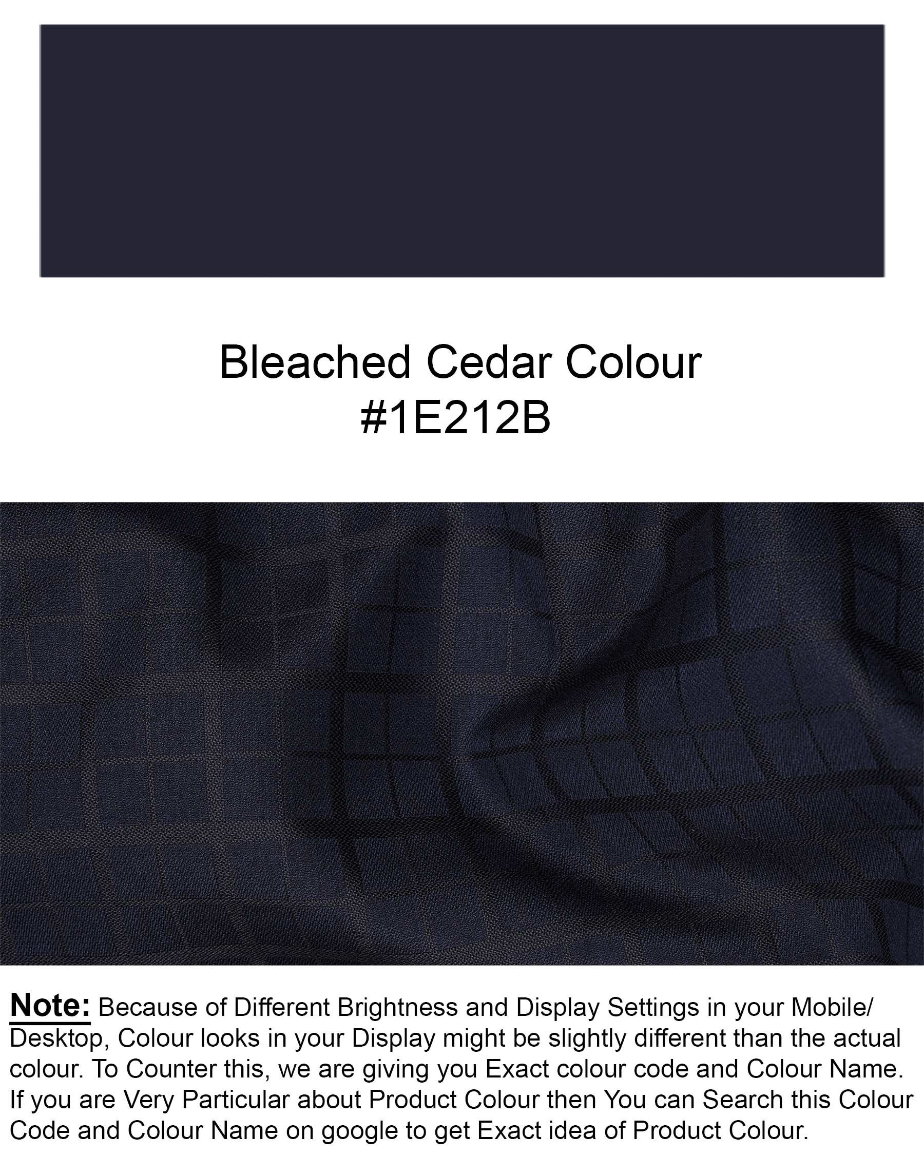 Bleached Cedar Navy Blue subtle Plaid Single Breasted Blazer BL1938-SB-36,BL1938-SB-38,BL1938-SB-40,BL1938-SB-42,BL1938-SB-44,BL1938-SB-46,BL1938-SB-48,BL1938-SB-50,BL1938-SB-52,BL1938-SB-54,BL1938-SB-56,BL1938-SB-58,BL1938-SB-60