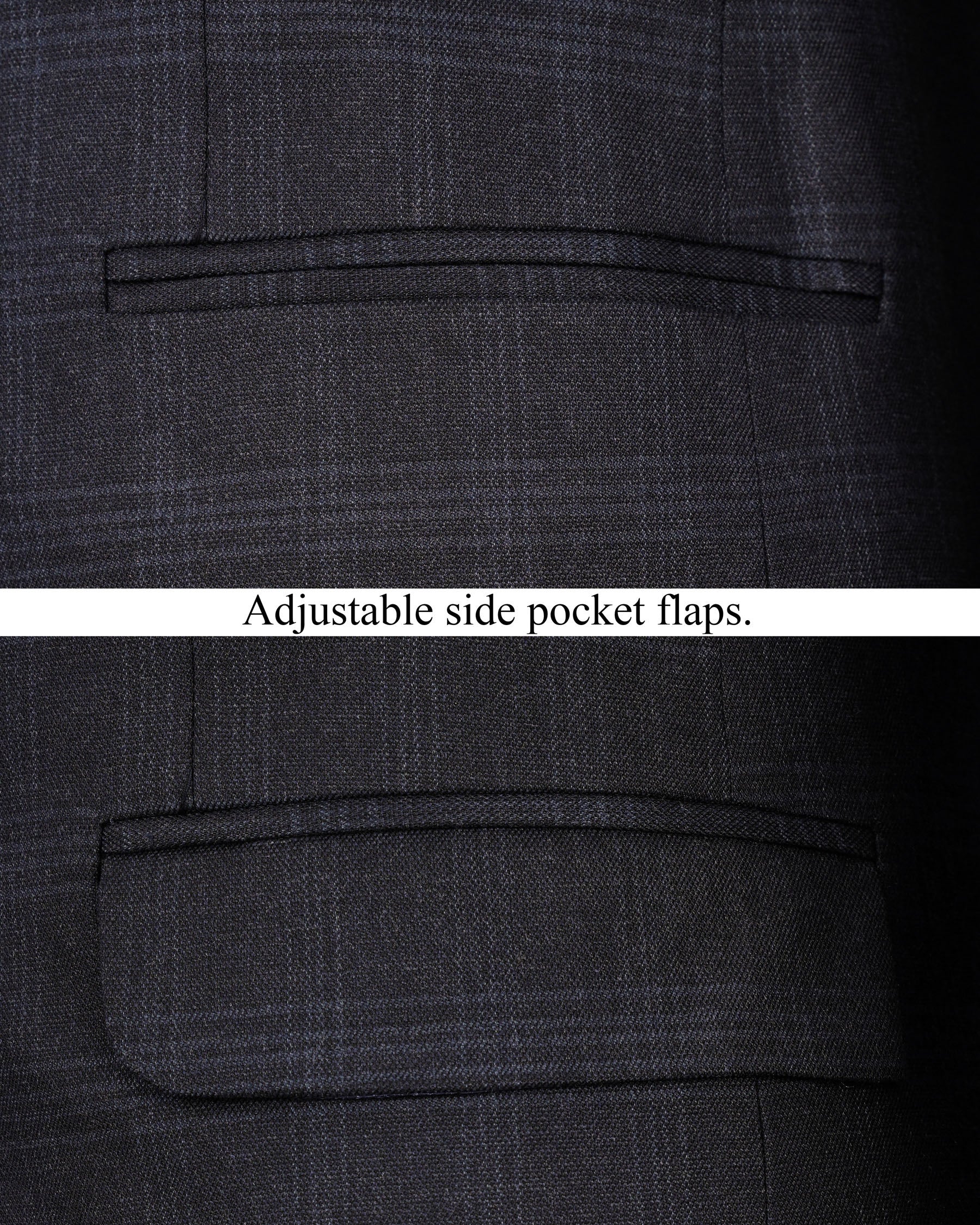 Mirage Gray windowpane Single Breasted Blazer BL1951-SB-36, BL1951-SB-38, BL1951-SB-40, BL1951-SB-42, BL1951-SB-44, BL1951-SB-46, BL1951-SB-48, BL1951-SB-50, BL1951-SB-52, BL1951-SB-54, BL1951-SB-56, BL1951-SB-58, BL1951-SB-60 