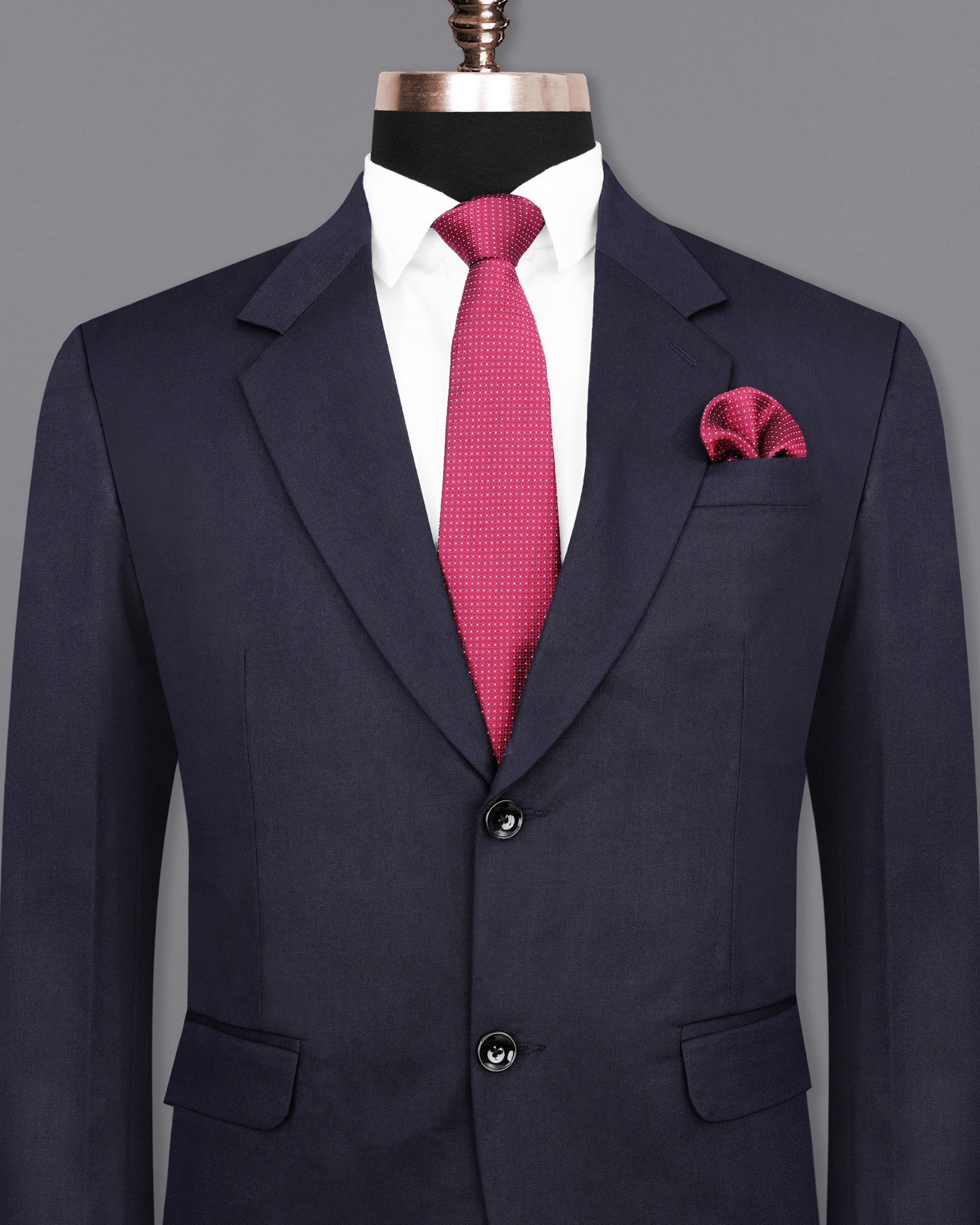 Navy blazer pink on sale shirt