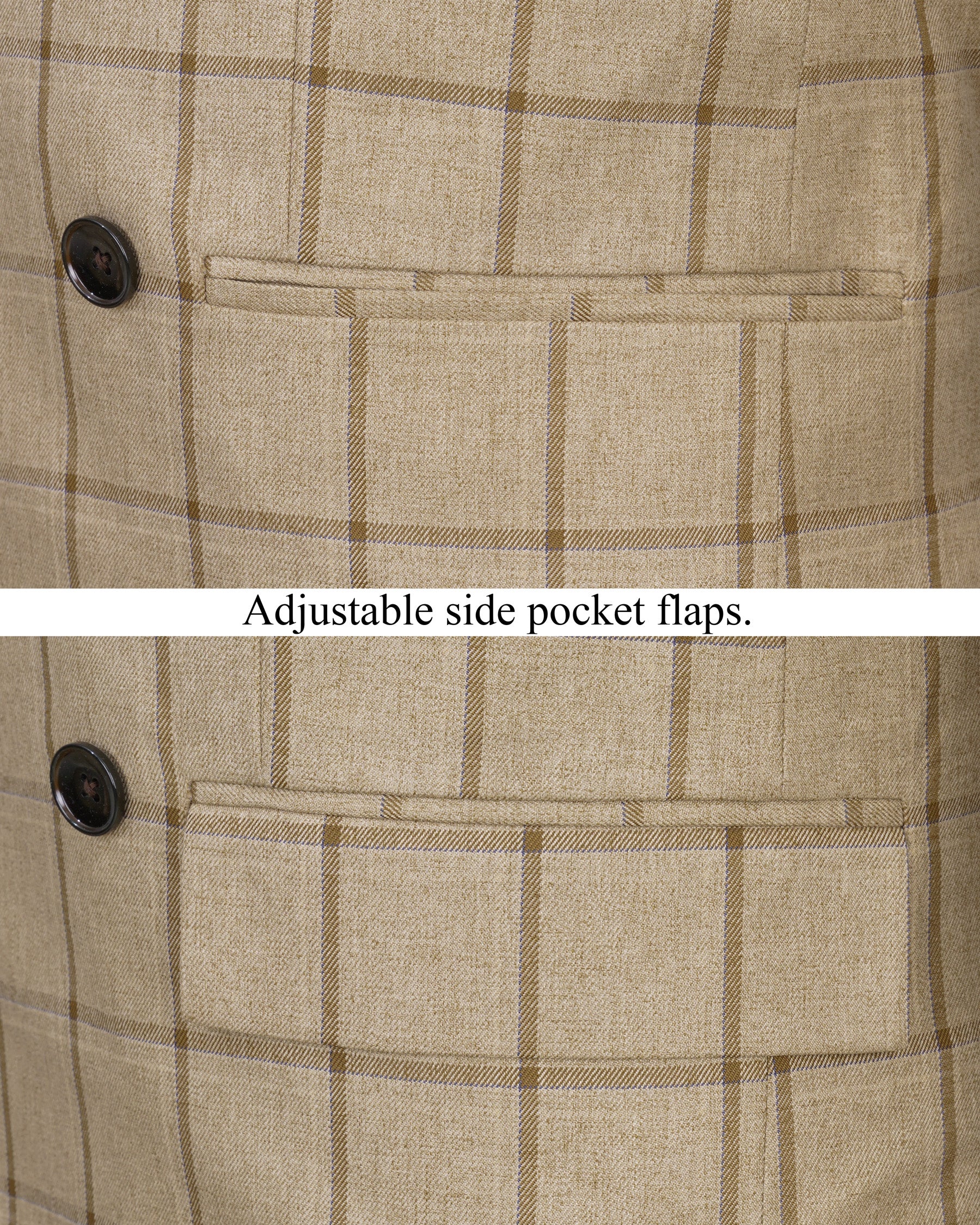 Rodeo Dust Brown Windowpane Double Breasted Blazer BL2032-DB-36, BL2032-DB-38, BL2032-DB-40, BL2032-DB-42, BL2032-DB-44, BL2032-DB-46, BL2032-DB-48, BL2032-DB-50, BL2032-DB-52, BL2032-DB-54, BL2032-DB-56, BL2032-DB-58, BL2032-DB-60