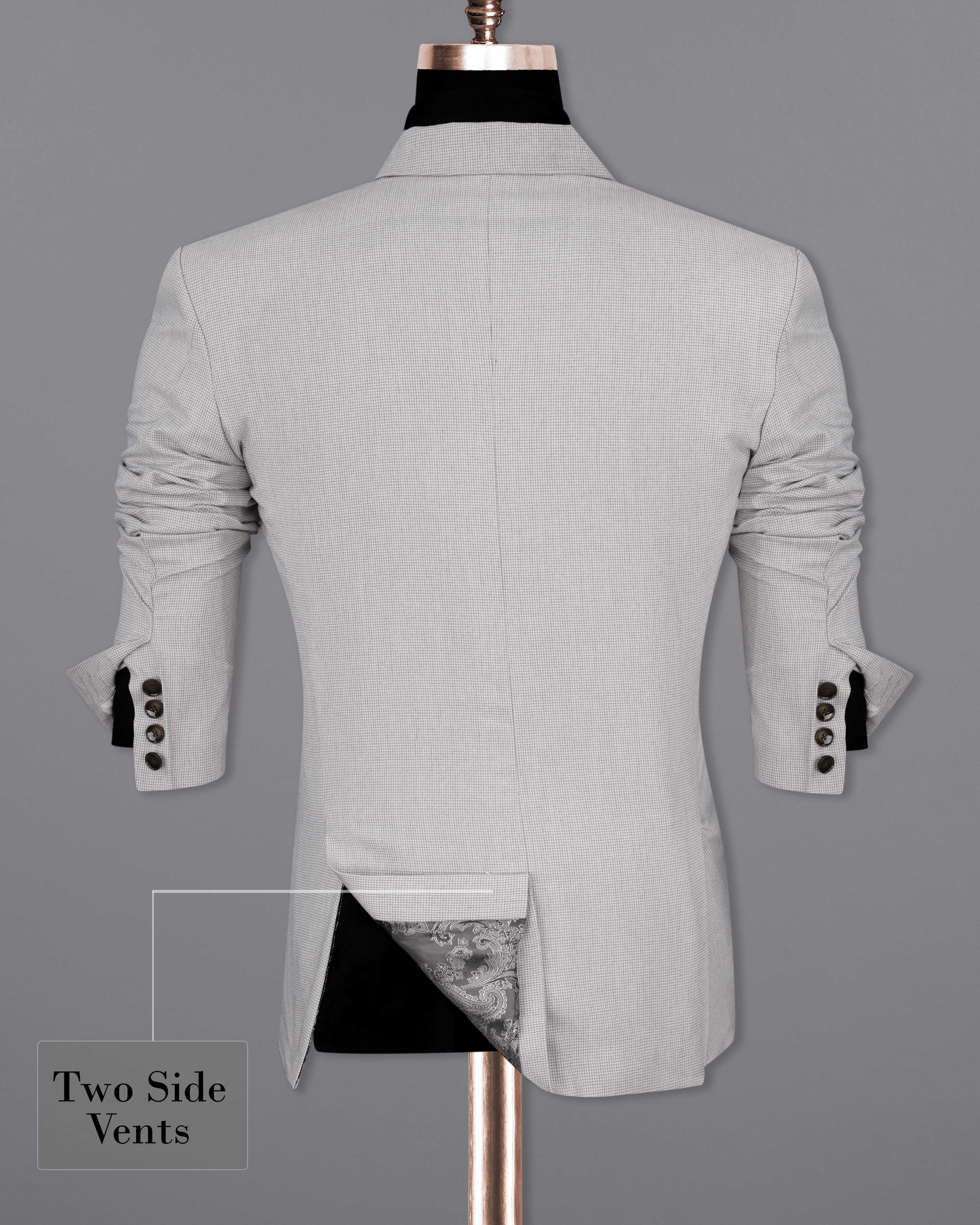 Pale Slate Gray Double Breasted Blazer BL2055-DB-36, BL2055-DB-38, BL2055-DB-40, BL2055-DB-42, BL2055-DB-44, BL2055-DB-46, BL2055-DB-48, BL2055-DB-50, BL2055-DB-52, BL2055-DB-54, BL2055-DB-56, BL2055-DB-58, BL2055-DB-60