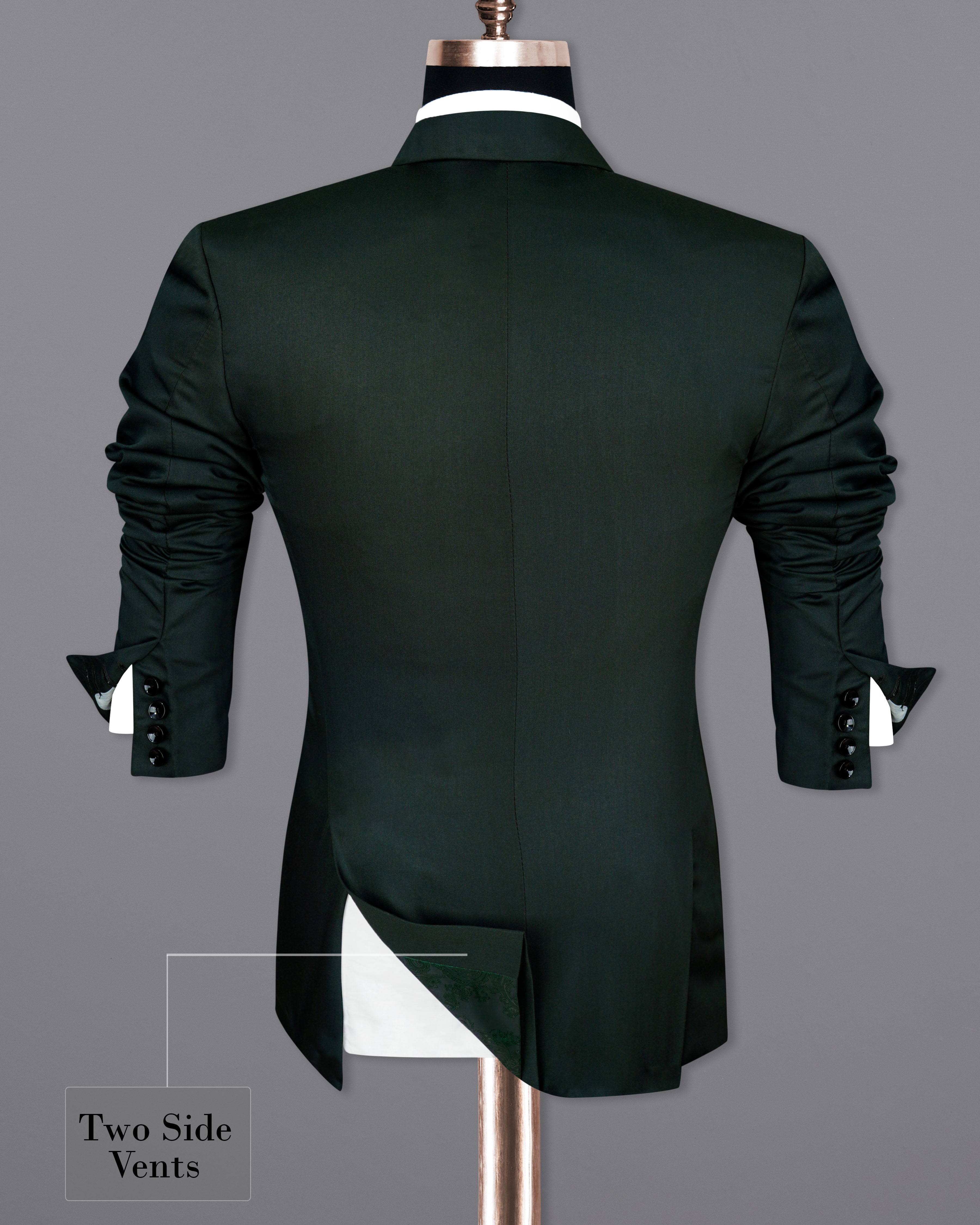 Zeus Dark Green Single Breasted Blazer BL2075-SBP-36, BL2075-SBP-38, BL2075-SBP-40, BL2075-SBP-42, BL2075-SBP-44, BL2075-SBP-46, BL2075-SBP-48, BL2075-SBP-50, BL2075-SBP-52, BL2075-SBP-54, BL2075-SBP-56, BL2075-SBP-58, BL2075-SBP-60