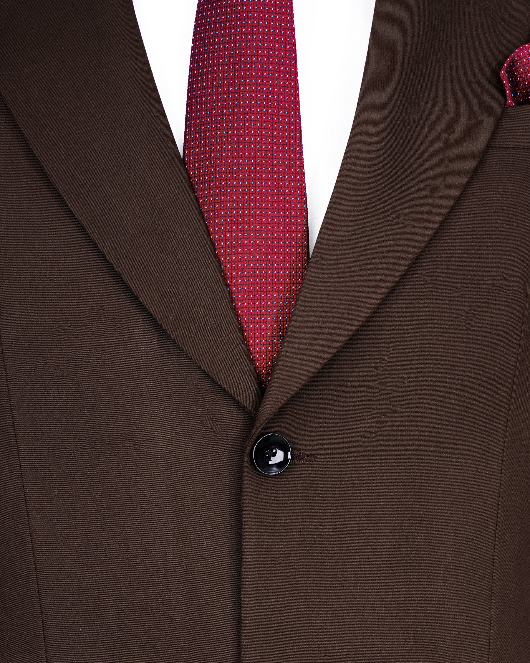 Bistre Solid Brown Single Breasted Blazer BL2096-SB-36, BL2096-SB-38, BL2096-SB-40, BL2096-SB-42, BL2096-SB-44, BL2096-SB-46, BL2096-SB-48, BL2096-SB-50, BL2096-SB-52, BL2096-SB-54, BL2096-SB-56, BL2096-SB-58, BL2096-SB-60