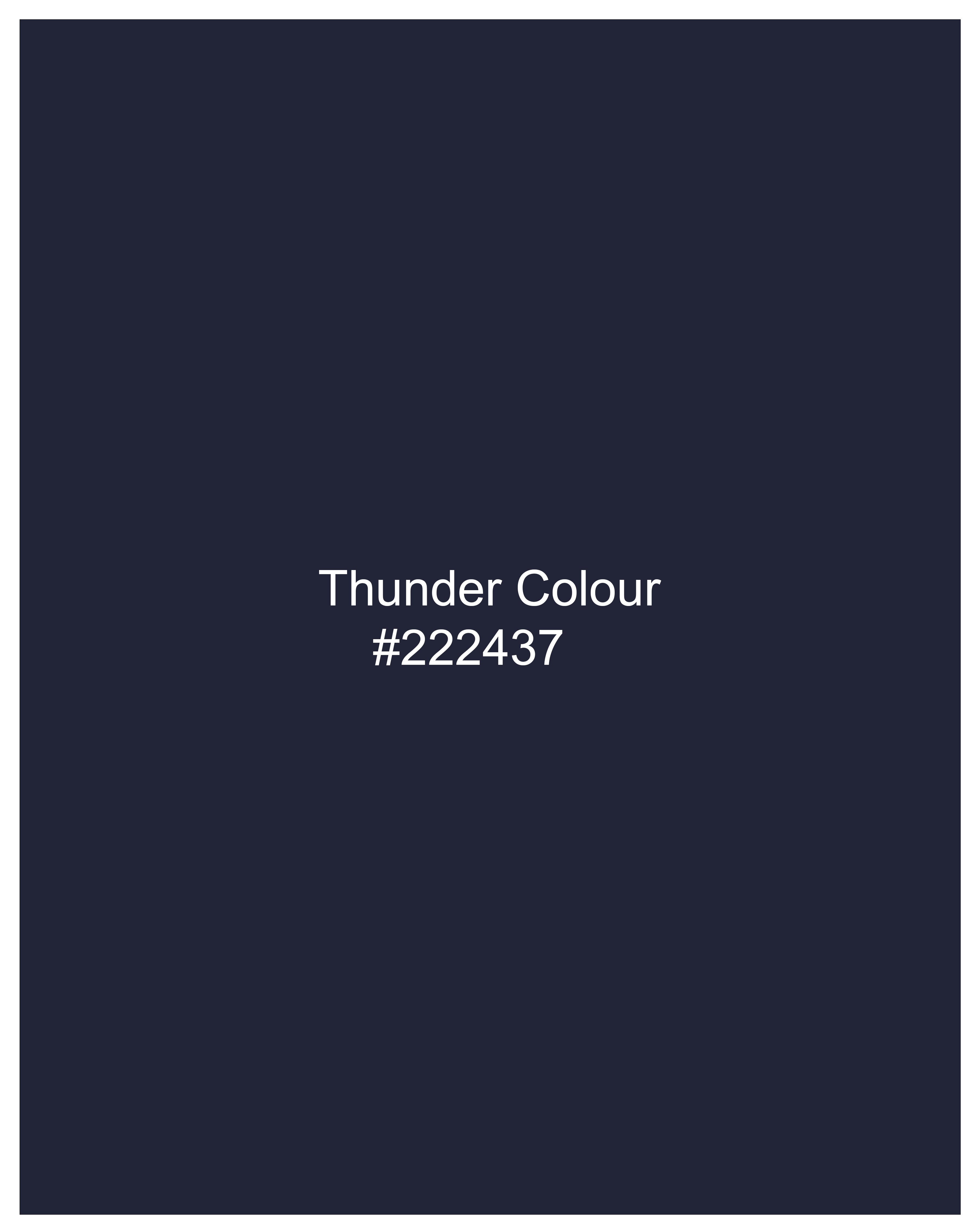 Thunder Blue Velvet Tuxedo Designer Blazer