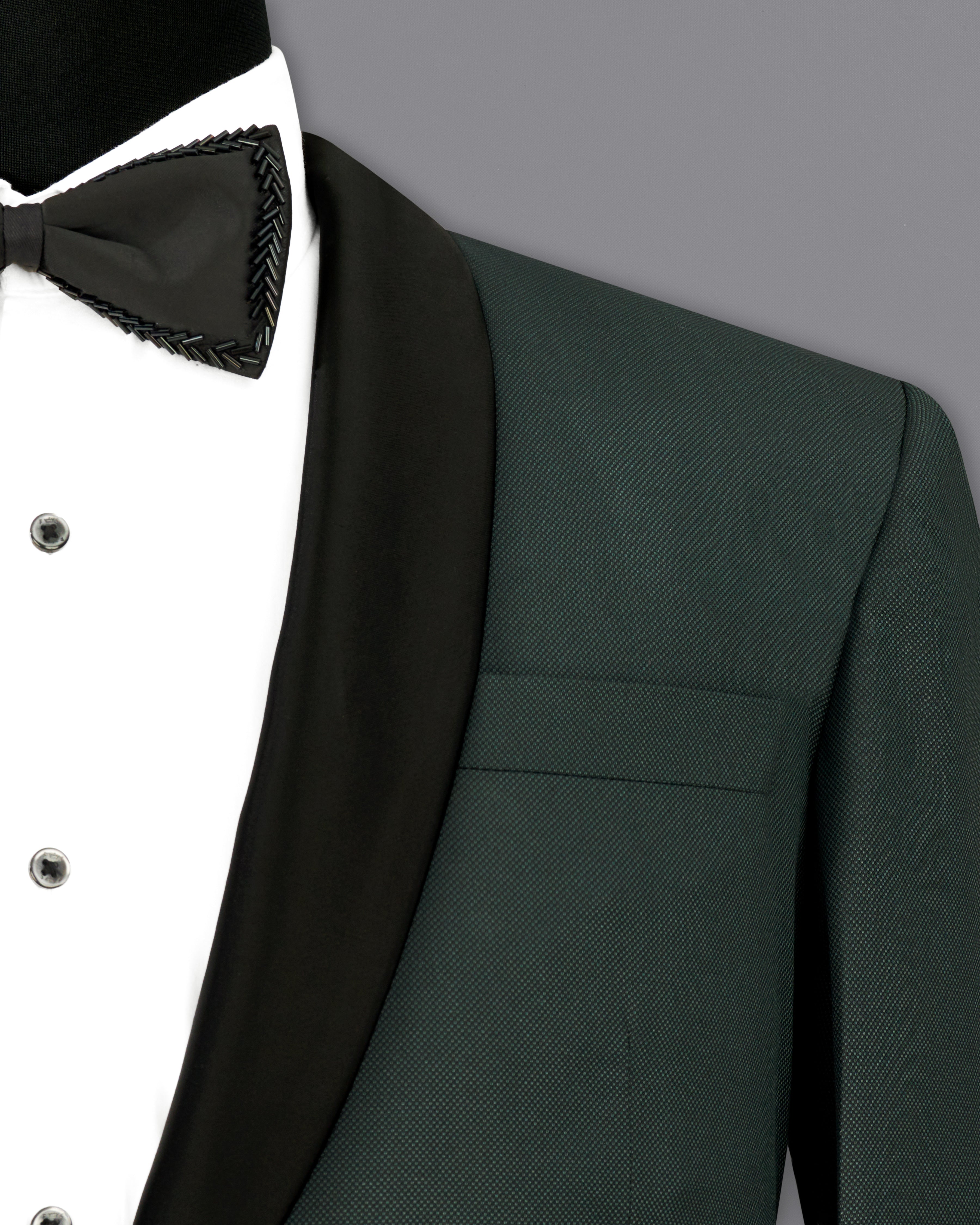 Heavy Metal Green Tuxedo Blazer