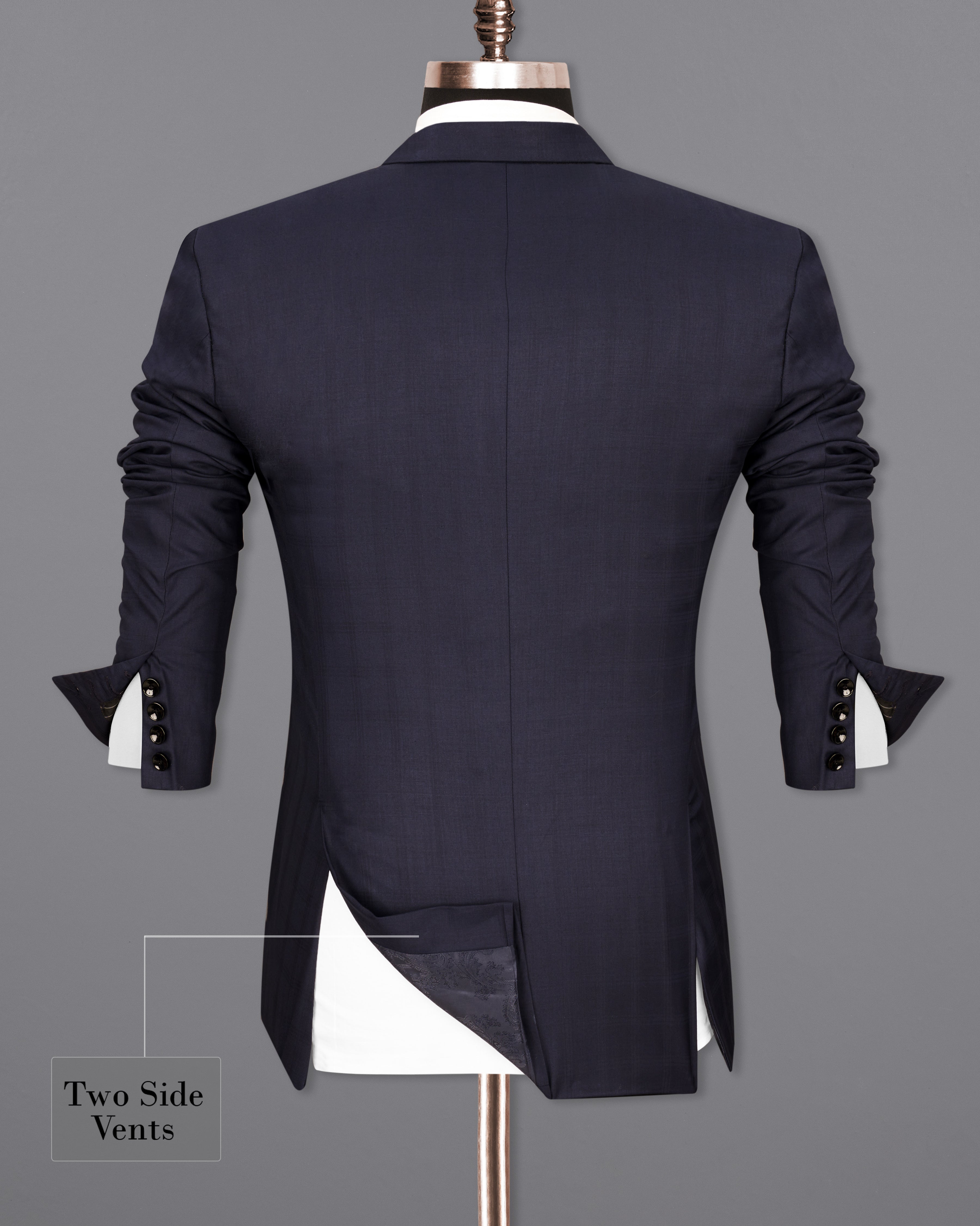 Thunder Navy Blue Single Breasted Blazer BL2309-SB-36, BL2309-SB-38, BL2309-SB-40, BL2309-SB-42, BL2309-SB-44, BL2309-SB-46, BL2309-SB-48, BL2309-SB-50, BL2309-SB-52, BL2309-SB-54, BL2309-SB-56, BL2309-SB-58, BL2309-SB-60