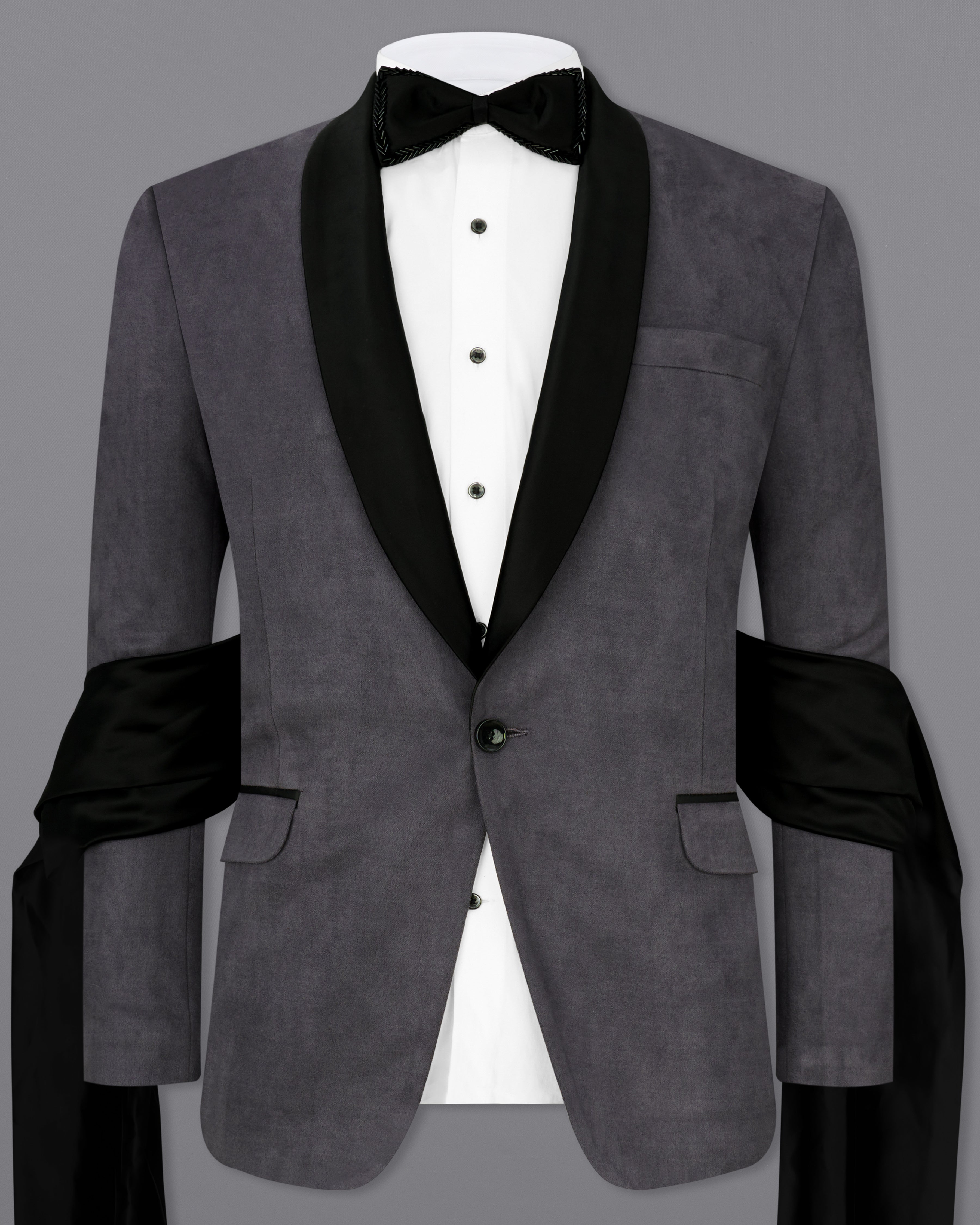 Grey and black hot sale blazer mens