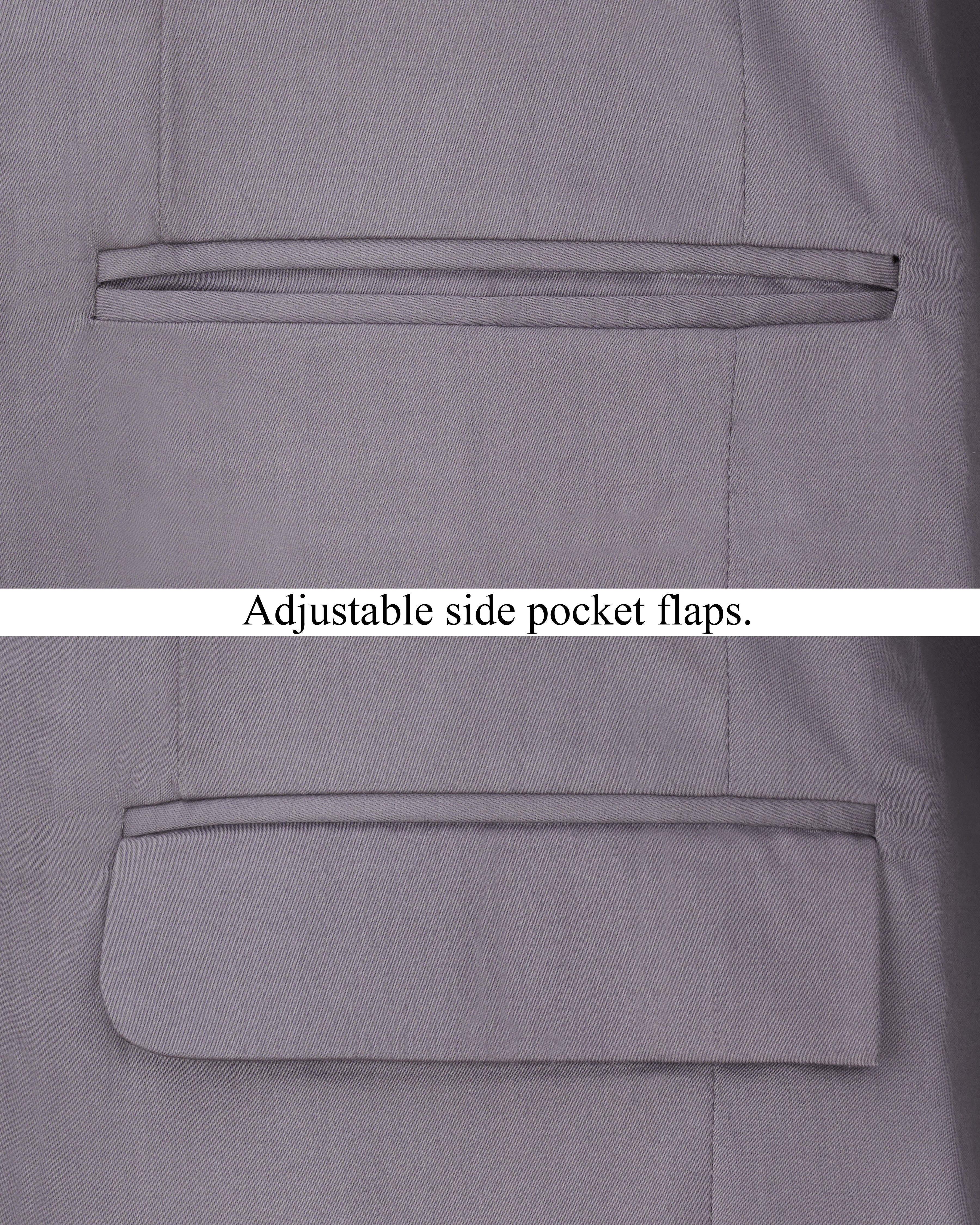 Light Gray Bandhgala Blazer BL2449-BG-36, BL2449-BG-38, BL2449-BG-40, BL2449-BG-42, BL2449-BG-44, BL2449-BG-46, BL2449-BG-48, BL2449-BG-50, BL2449-BG-52, BL2449-BG-54, BL2449-BG-56, BL2449-BG-58, BL2449-BG-60