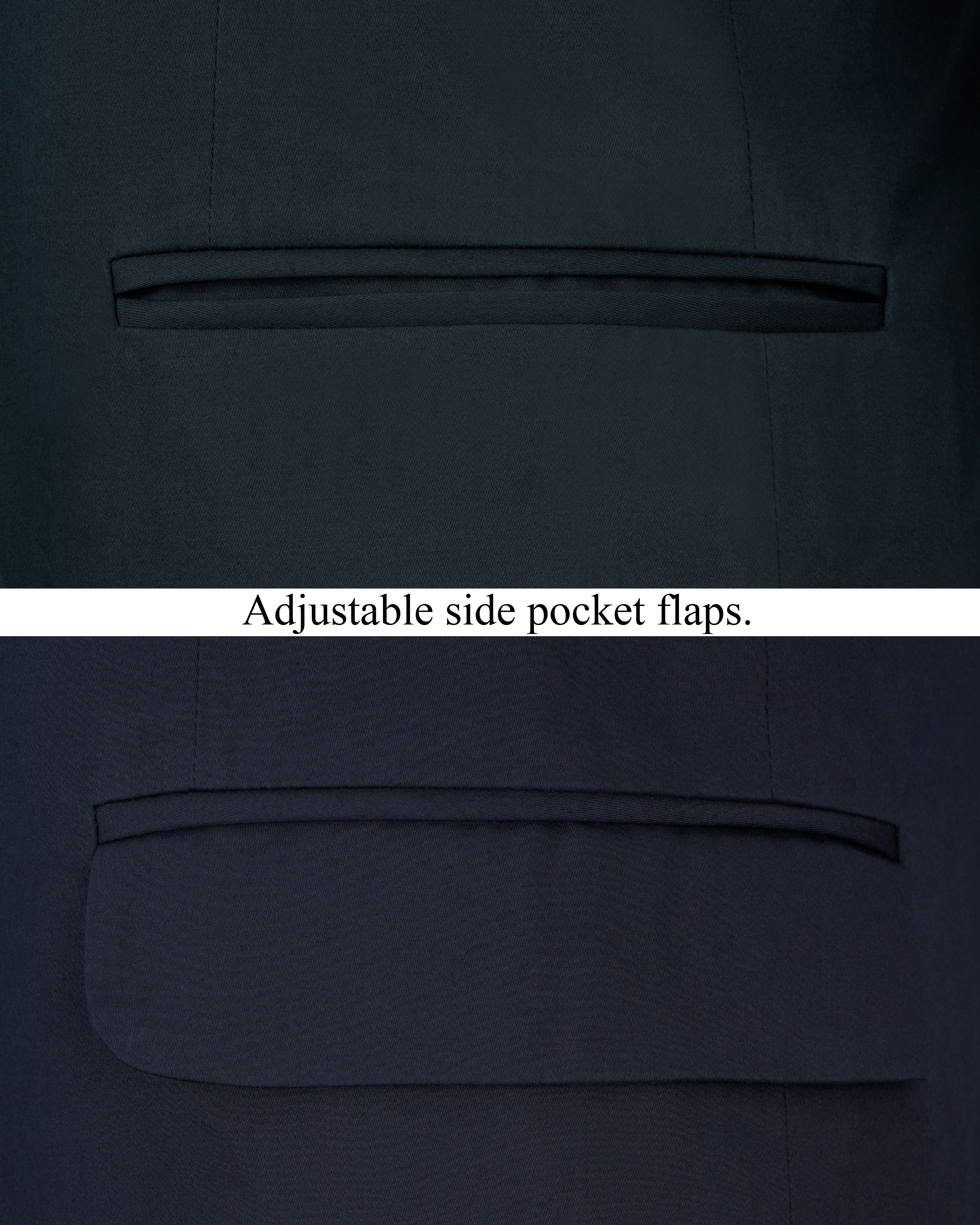 Baltic Sea Blue Premium Cotton Bandhgala Blazer BL2478-BG-36, BL2478-BG-38, BL2478-BG-40, BL2478-BG-42, BL2478-BG-44, BL2478-BG-46, BL2478-BG-48, BL2478-BG-50, BL2478-BG-52, BL2478-BG-54, BL2478-BG-56, BL2478-BG-58, BL2478-BG-60