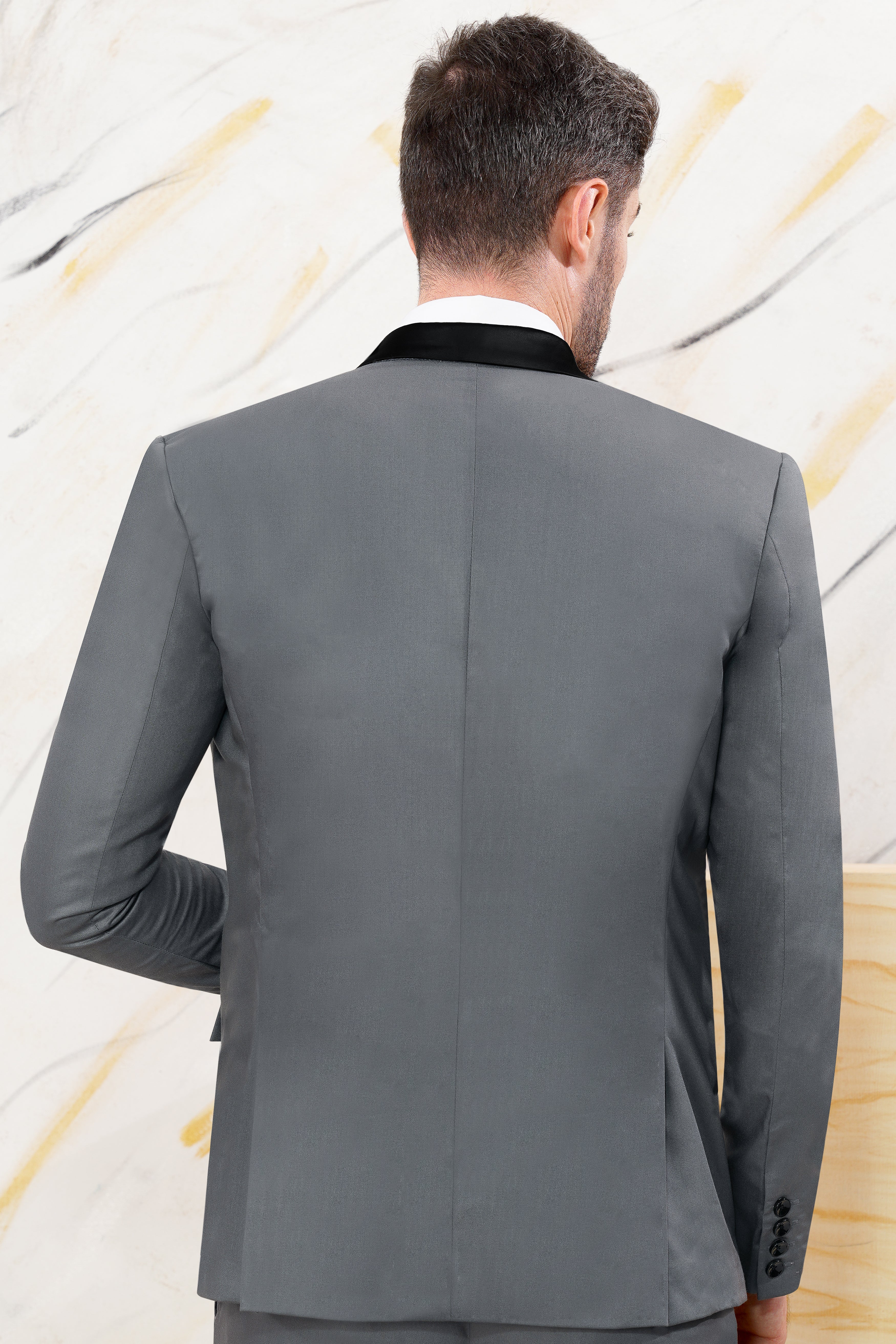 Nevada Gray Eagle Hand Painted Wool Rich Designer Blazer BL2536-SB-D160-ART-36, BL2536-SB-D160-ART-38, BL2536-SB-D160-ART-40, BL2536-SB-D160-ART-42, BL2536-SB-D160-ART-44, BL2536-SB-D160-ART-46, BL2536-SB-D160-ART-48, BL2536-SB-D160-ART-50, BL2536-SB-D160-ART-52, BL2536-SB-D160-ART-54, BL2536-SB-D160-ART-56, BL2536-SB-D160-ART-58, BL2536-SB-D160-ART-60
