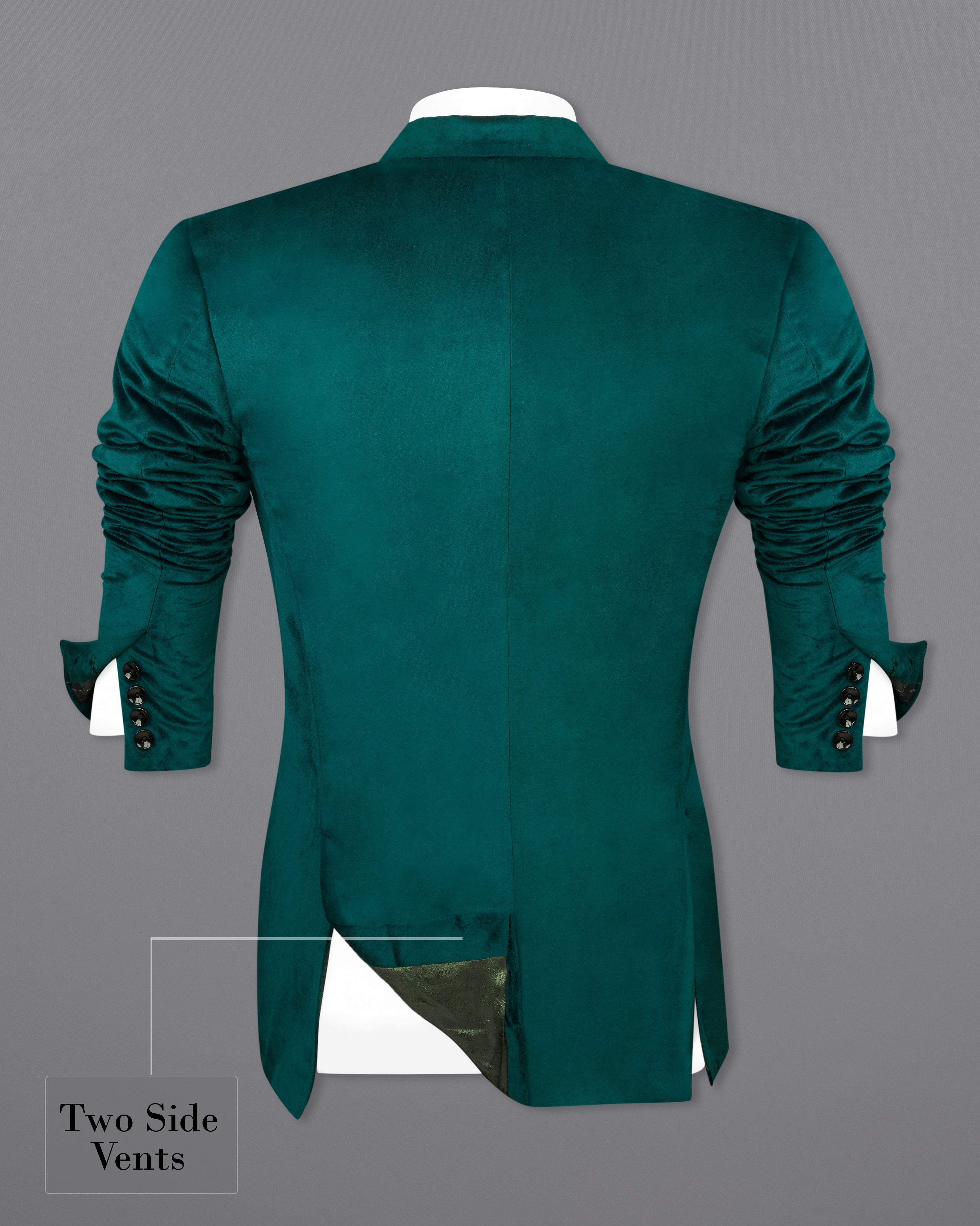 Burnham Green Single Breasted Velvet Blazer BL2574-SB-36,BL2574-SB-38,BL2574-SB-40,BL2574-SB-42,BL2574-SB-44,BL2574-SB-46,BL2574-SB-48,BL2574-SB-50,,BL2574-SB-52,BL2574-SB-54,BL2574-SB-56,BL2574-SB-58,BL2574-SB-60