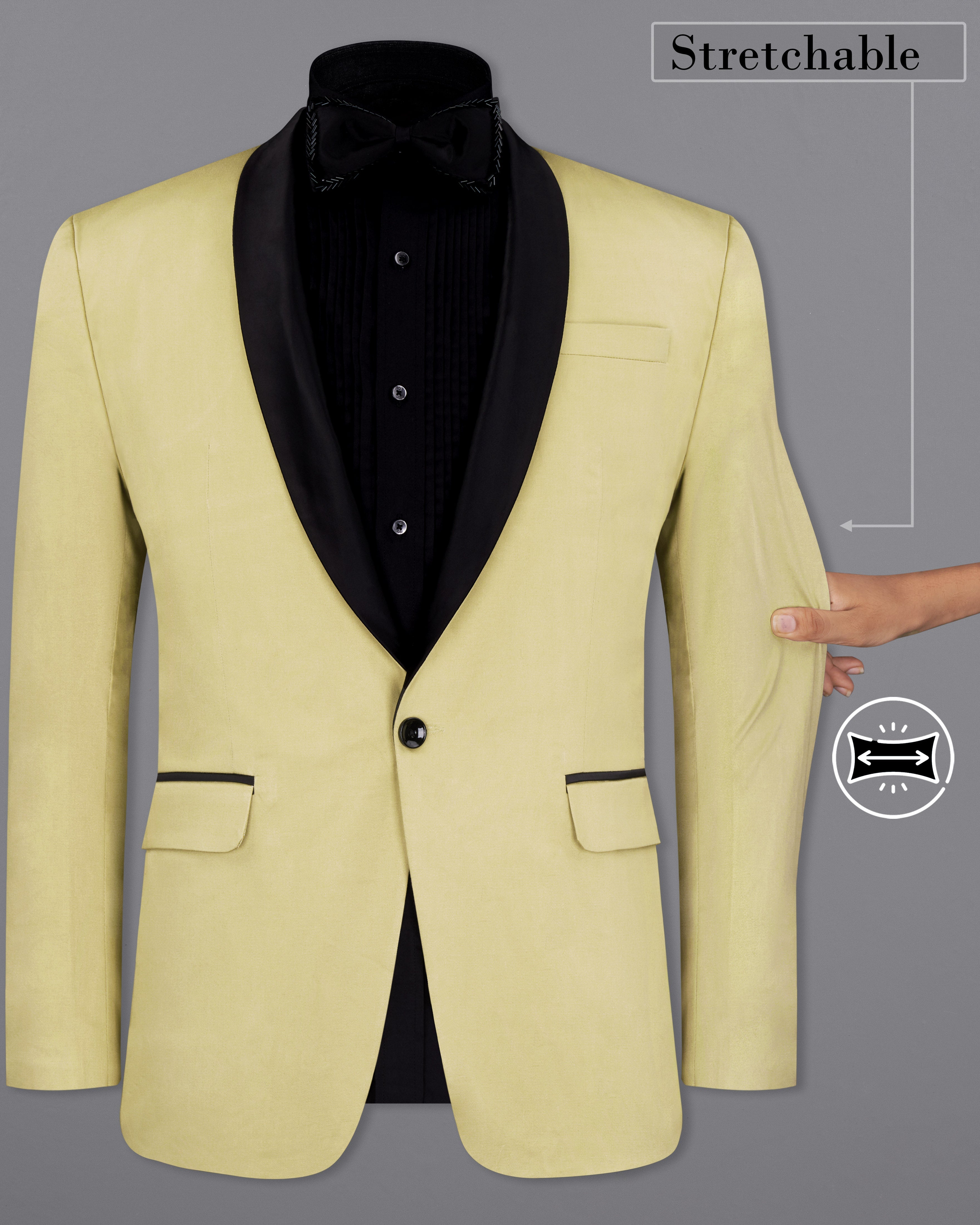 Yellow tuxedo online jacket