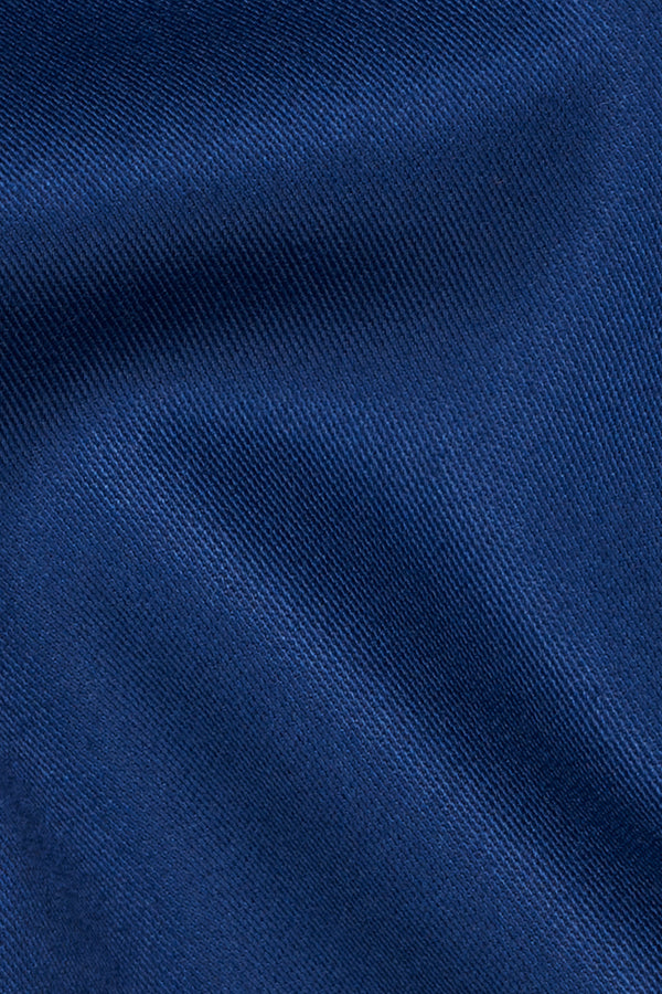 Marine Blue Wool Rich Designer Blazer