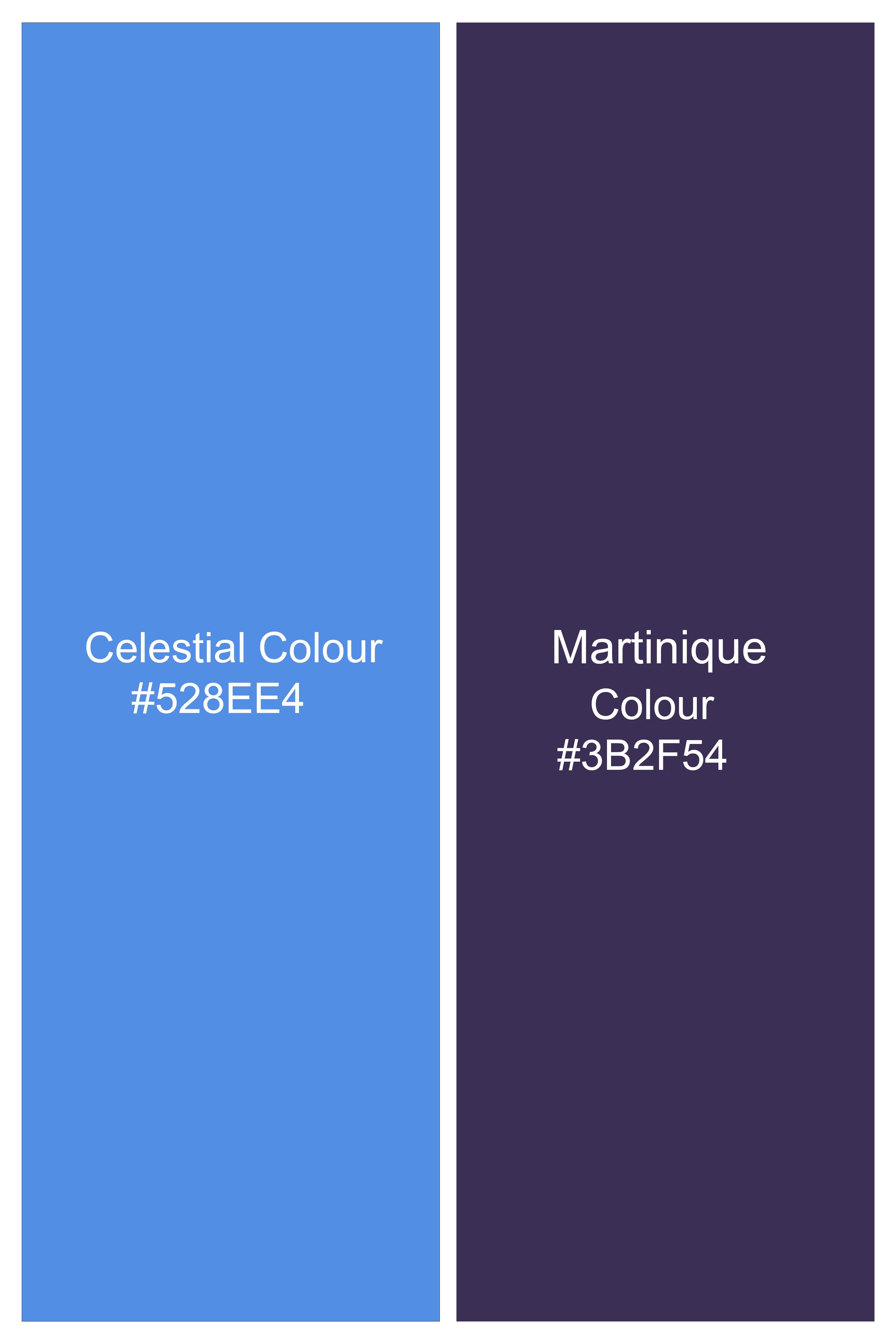 Celestial Blue and Martinique Purple Plaid Wool Rich Designer Blazer BL2855-SB-D396-36, BL2855-SB-D396-38, BL2855-SB-D396-40, BL2855-SB-D396-42, BL2855-SB-D396-44, BL2855-SB-D396-46, BL2855-SB-D396-48, BL2855-SB-D396-50, BL2855-SB-D396-52, BL2855-SB-D396-54, BL2855-SB-D396-56, BL2855-SB-D396-58, BL2855-SB-D396-60