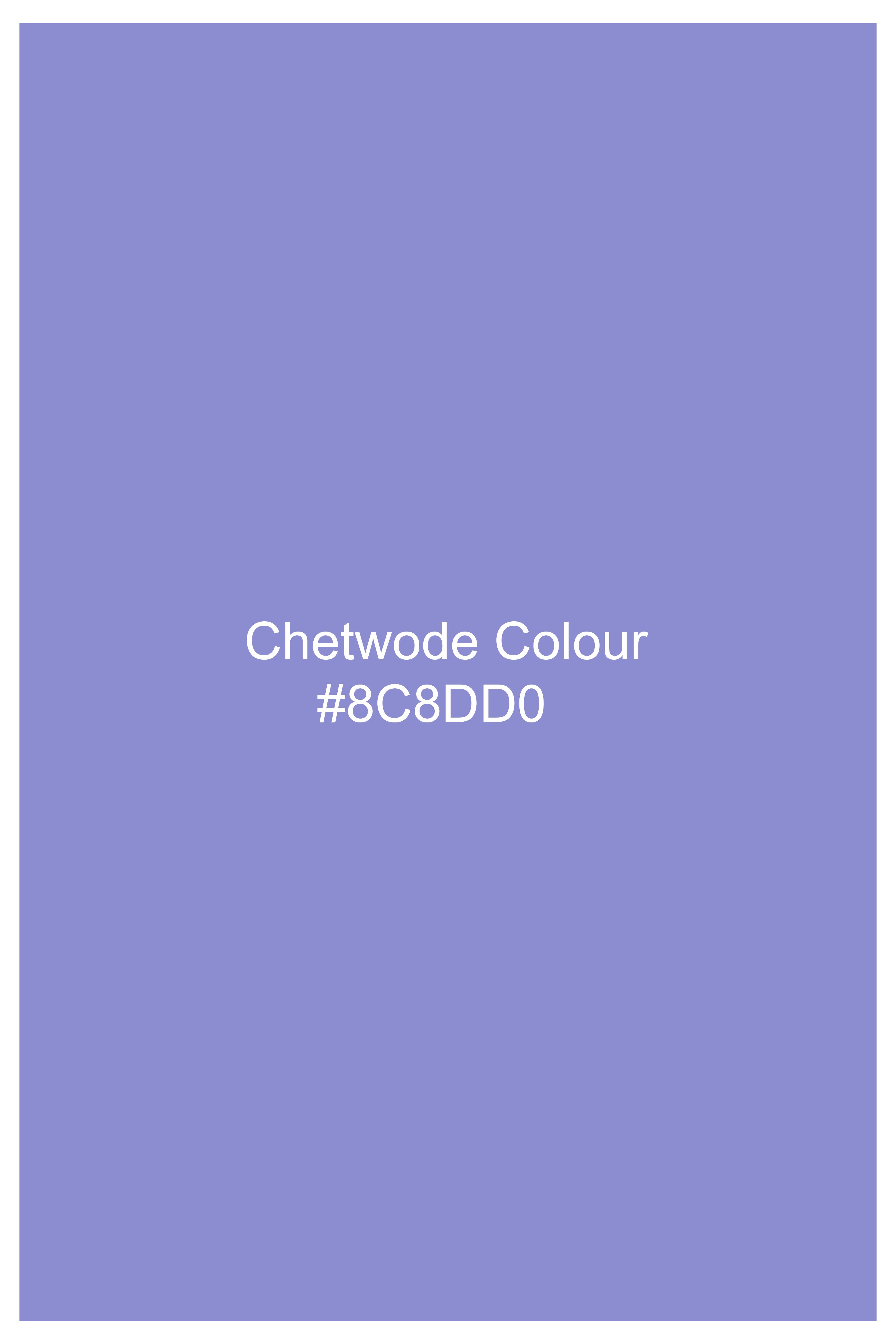 Chetwode Purple Cross Placket Premium Cotton Bandhgala Blazer