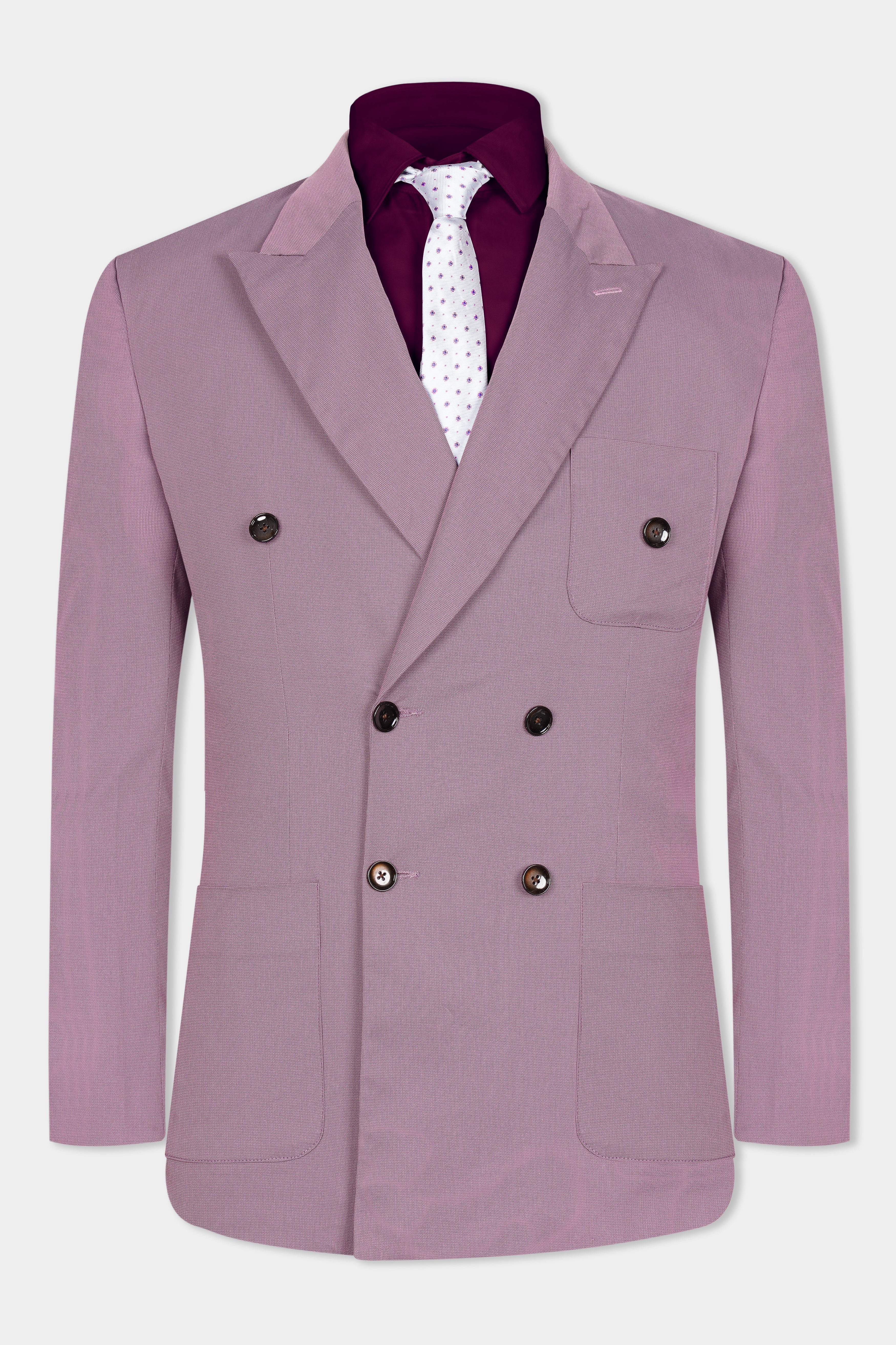 Orchid Lavender Premium Cotton Double Breasted Sports Blazer BL3071-DB-PP-36, BL3071-DB-PP-38, BL3071-DB-PP-40, BL3071-DB-PP-42, BL3071-DB-PP-44, BL3071-DB-PP-46, BL3071-DB-PP-48, BL3071-DB-PP-50, BL3071-DB-PP-52, BL3071-DB-PP-54, BL3071-DB-PP-56, BL3071-DB-PP-58, BL3071-DB-PP-60