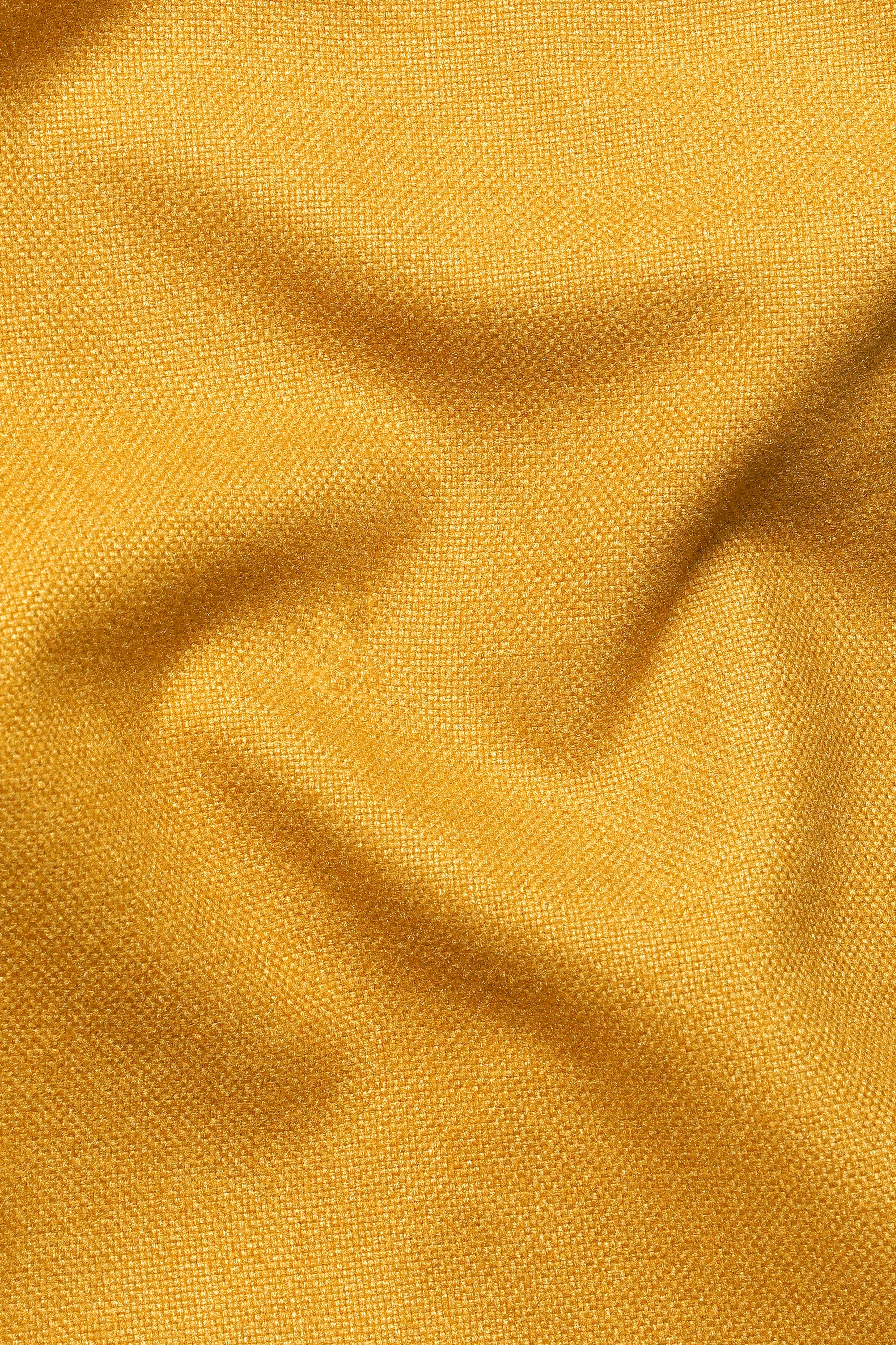 Amber Yellow Wool Rich Designer Blazer