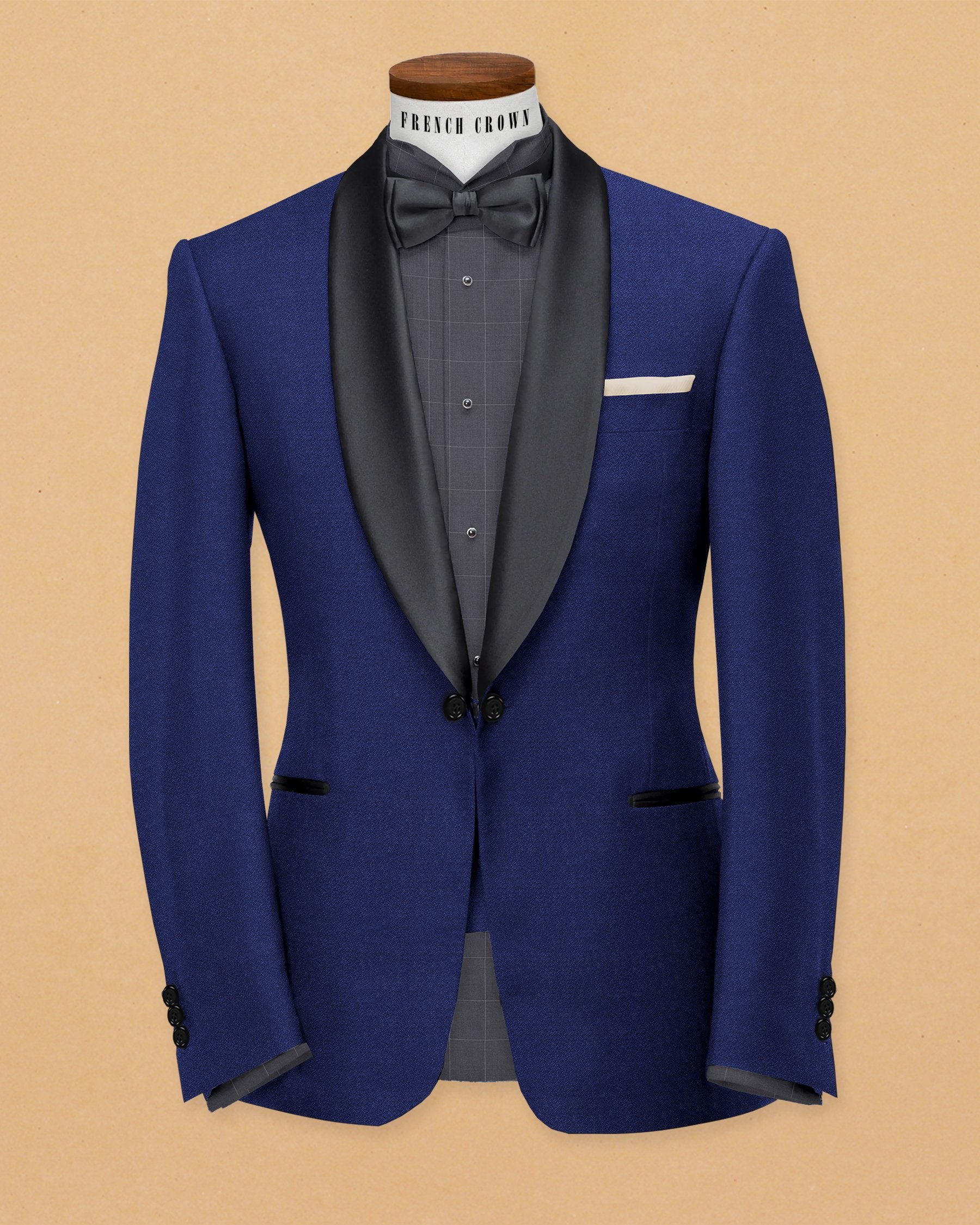 Royal Blue with Slight Sheen Dinner Tuxedo Blazer