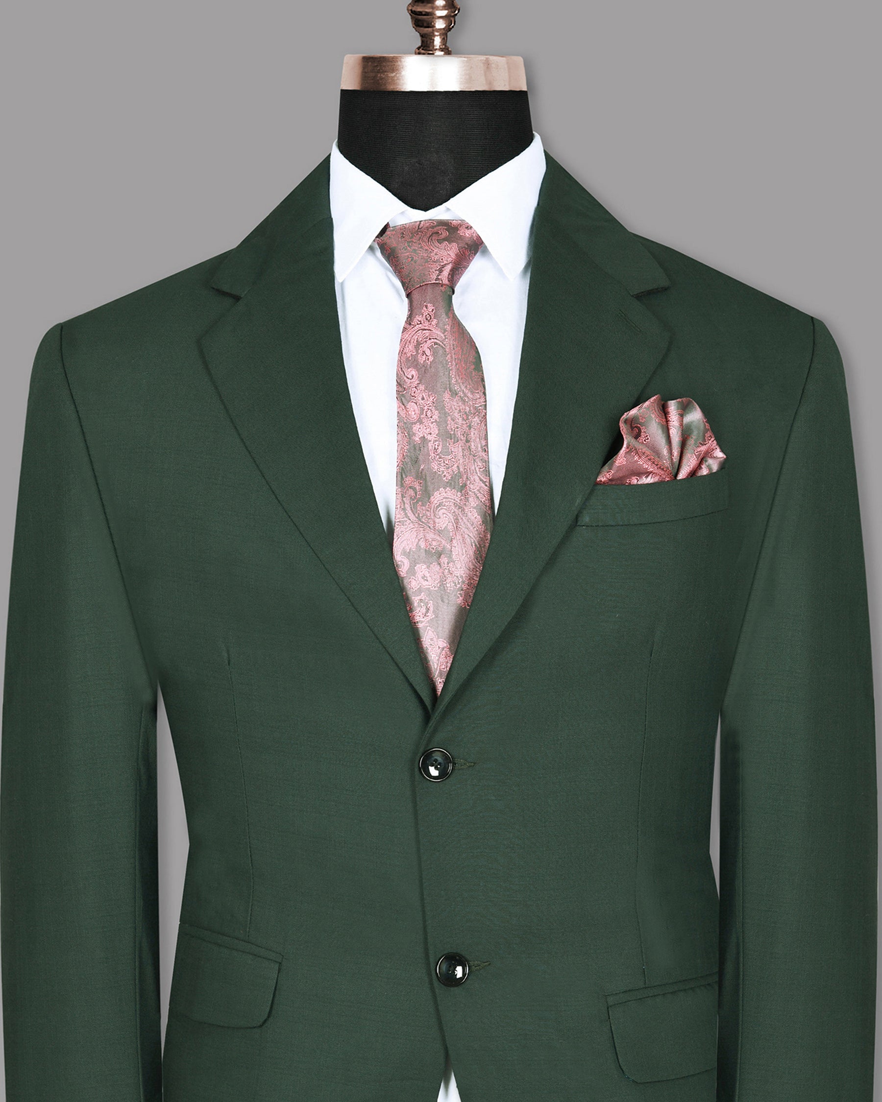 Basil Green Subtle Plaid Wool Blend Blazer BL605SB-38, BL605SB-36, BL605SB-40, BL605SB-42, BL605SB-44, BL605SB-46, BL605SB-48, BL605SB-50, BL605SB-54, BL605SB-56, BL605SB-58, BL605SB-60, BL605SB-52