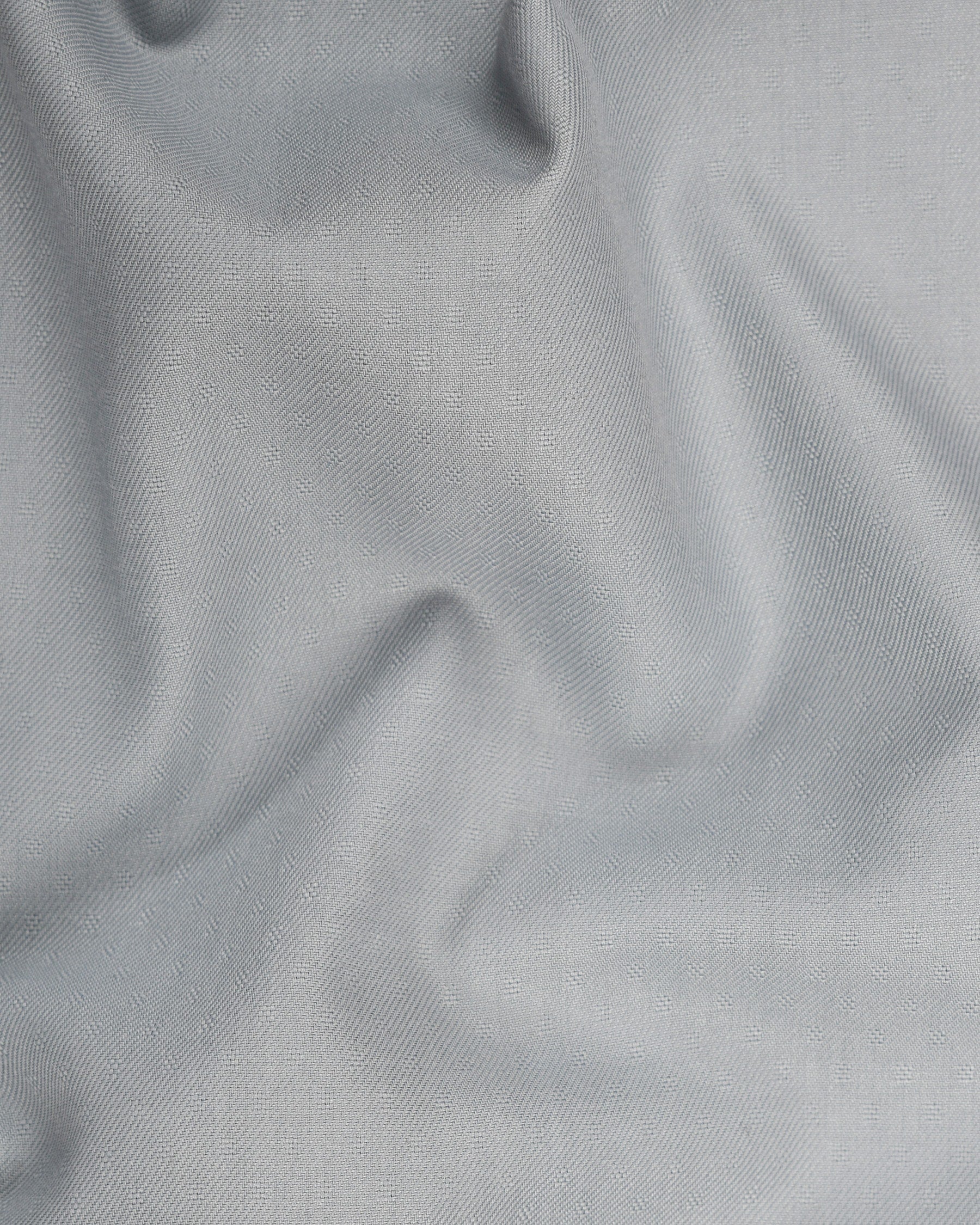 Light Grey Subtle Textured Wool Blend Blazer