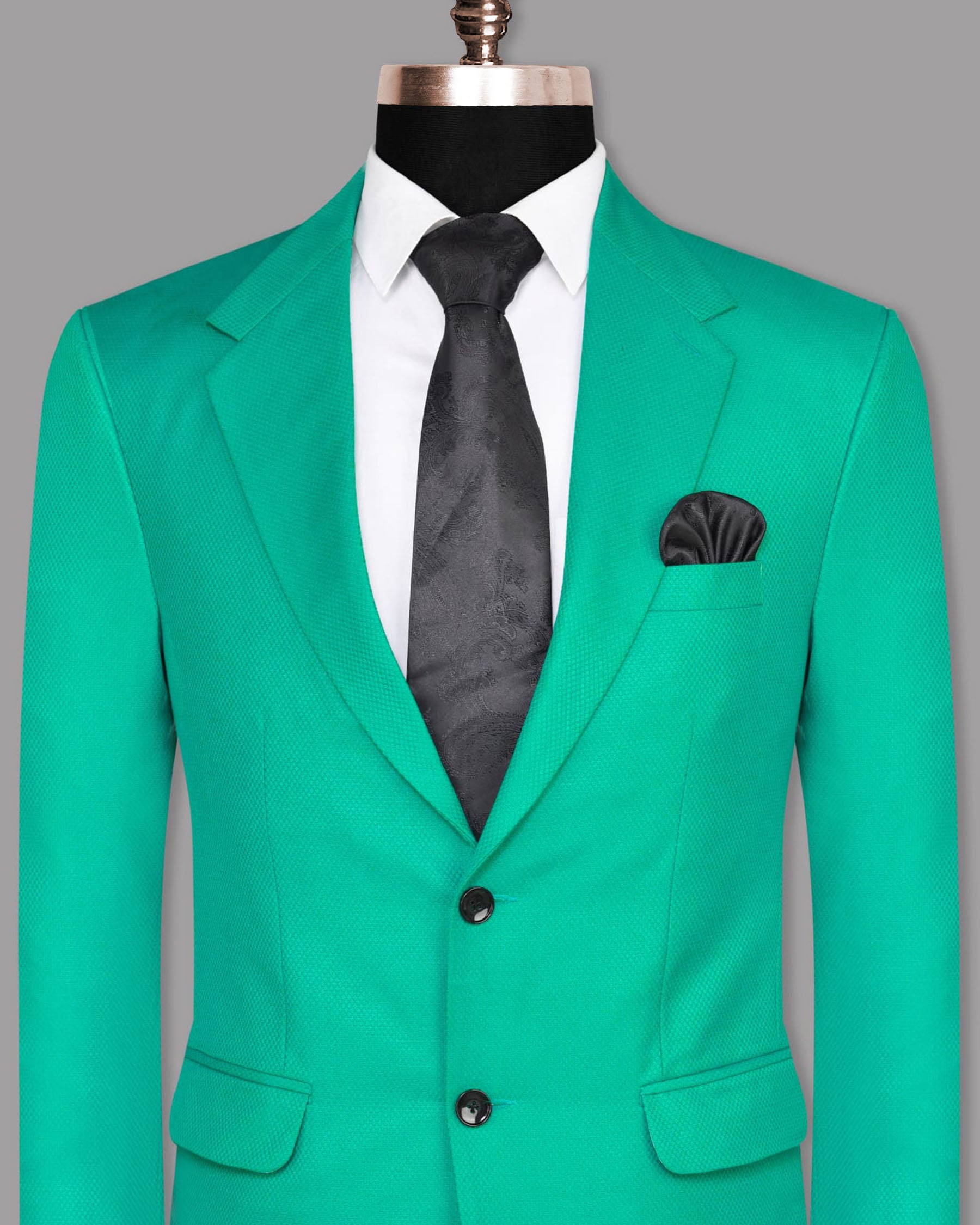 Turquoise Premium Wool Blend Blazer