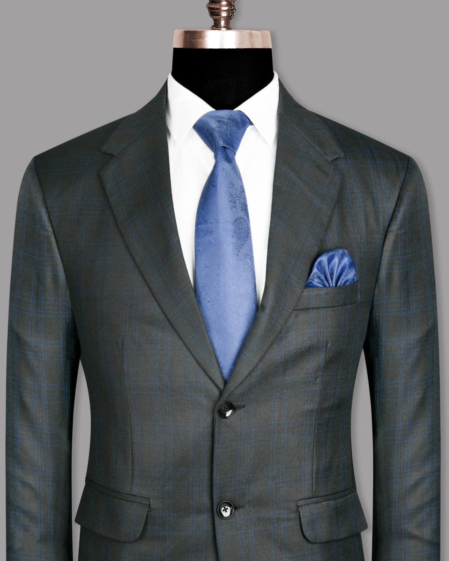 Charcoal Subtle Windowpane Wool Blend Blazer BL798SB-36, BL798SB-50, BL798SB-38, BL798SB-54, BL798SB-52, BL798SB-48, BL798SB-56, BL798SB-58, BL798SB-44, BL798SB-46, BL798SB-40, BL798SB-42, BL798SB-60