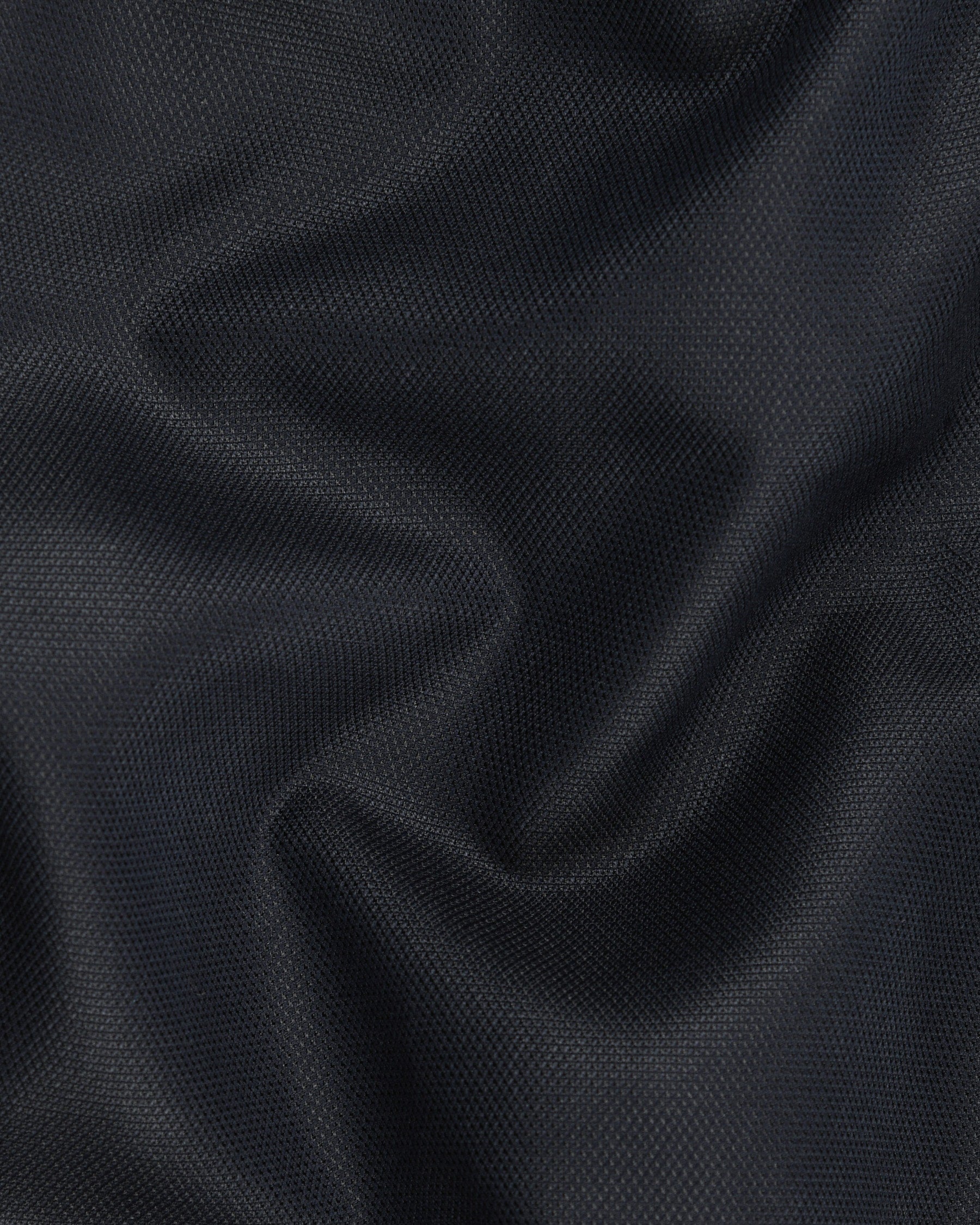 Royal Blue Cross Placket Bandhgala/Mandarin Wool-Silk blend Blazer