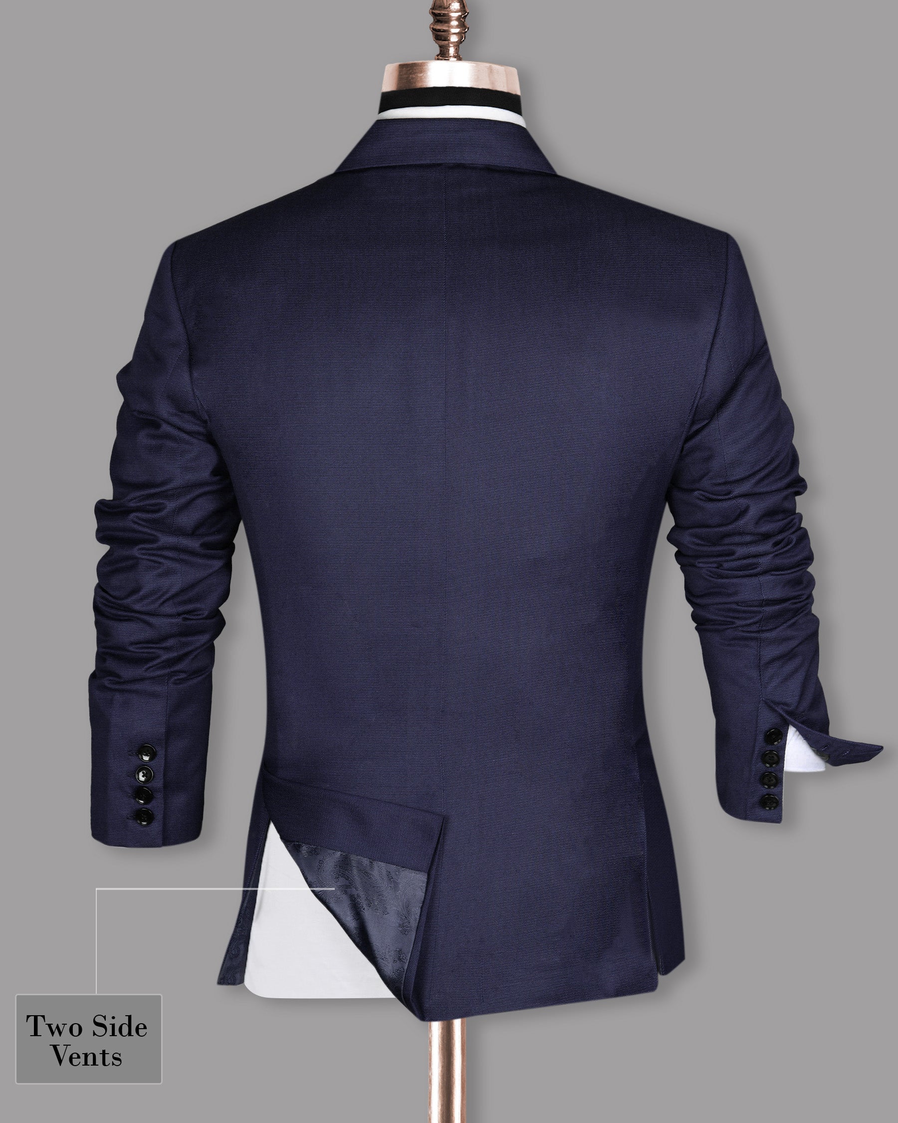 Indigo Premium Wool Blend Blazer